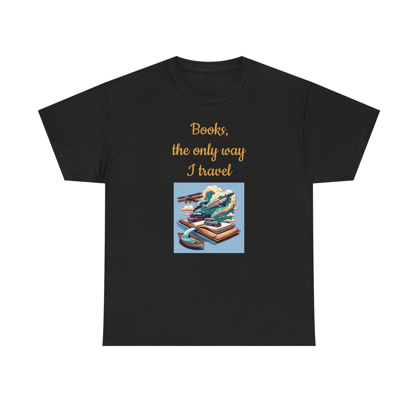 Travel -A Unisex Heavy Cotton Tee - Perfect Gift for Book Lovers - The Dreamer's Bookshop.