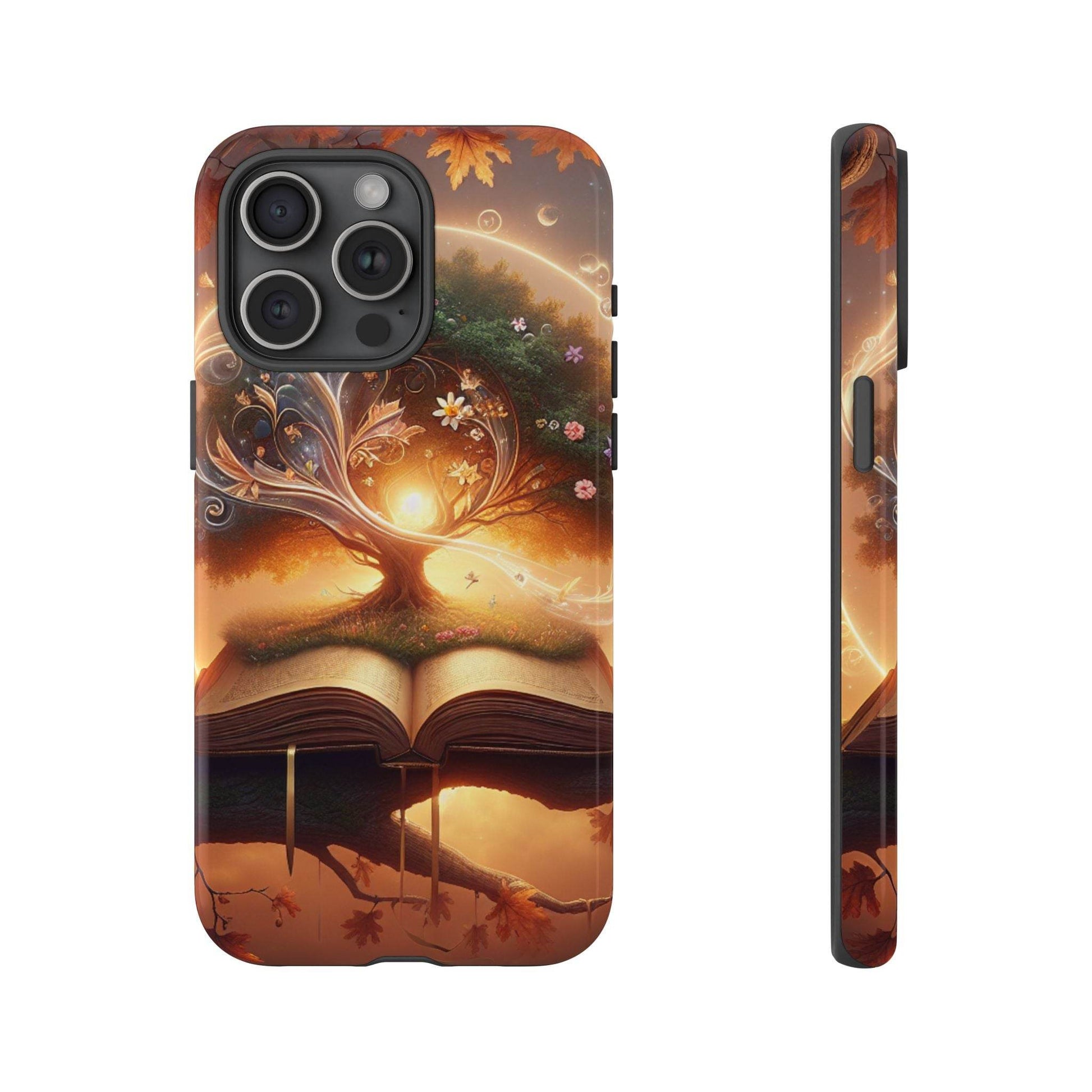 Nature-Inspired iPhone & Samsung Phone Case with Tree of Life Design - The Dreamer's Bookshop.