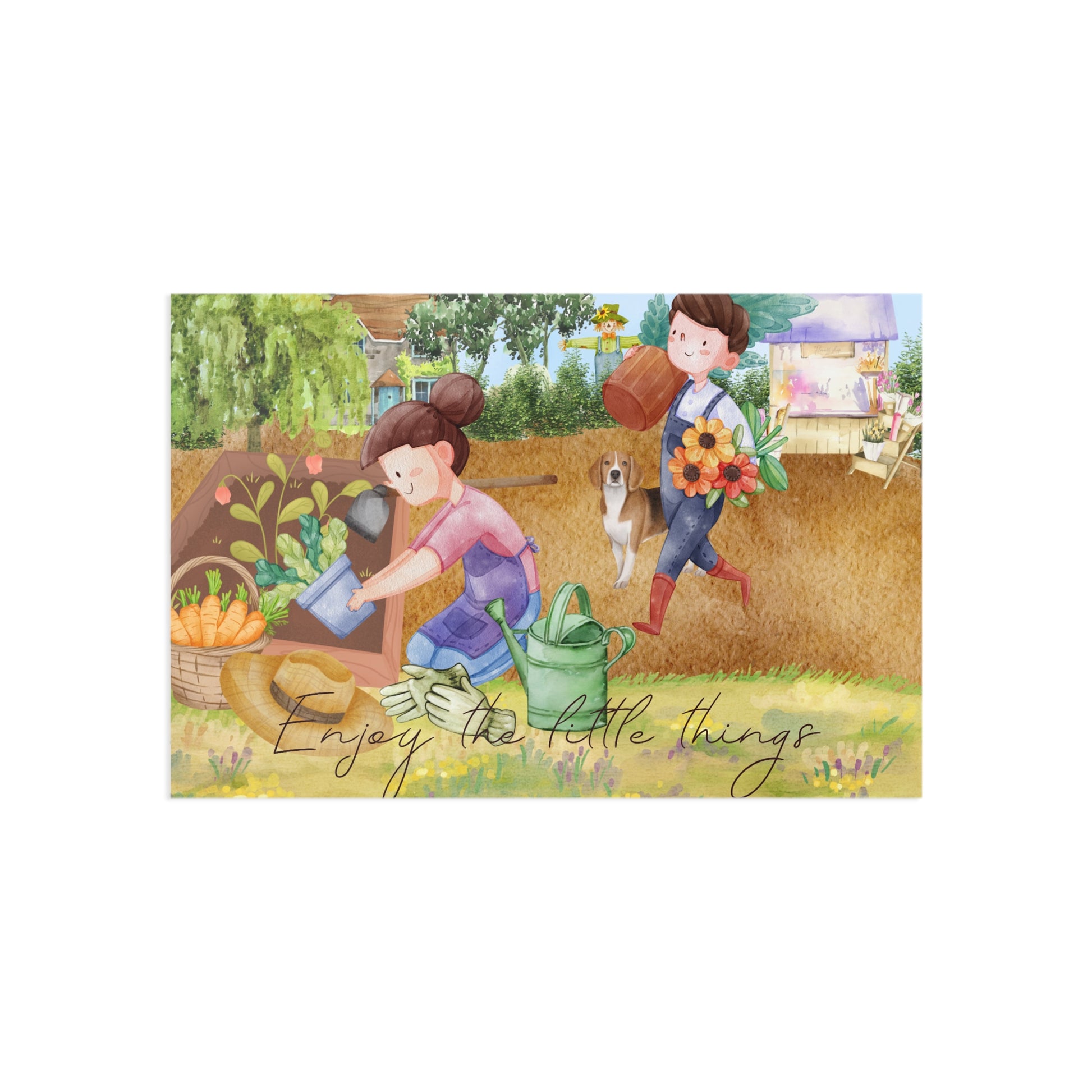 The Dreamer's Bookshop "Potager" Enjoy the Little Things Card - The Dreamer's Bookshop.