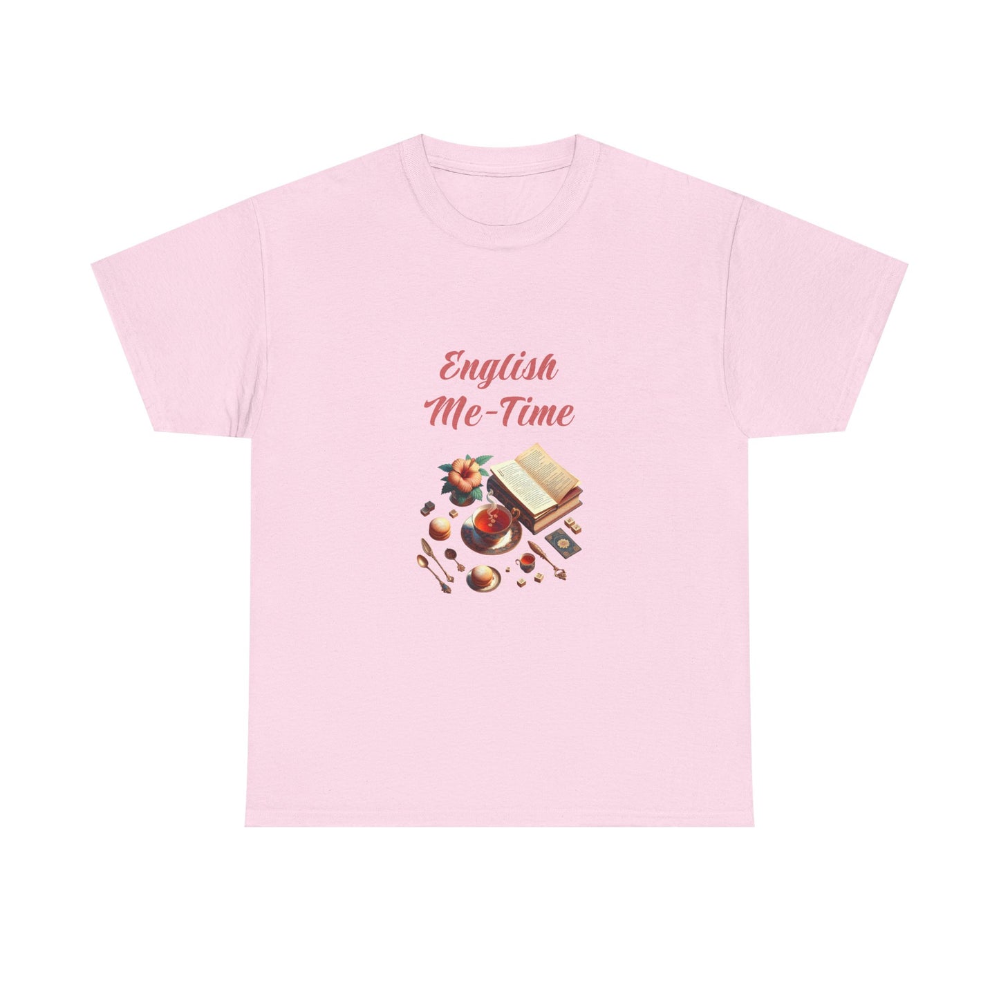 Book Lover's Unisex Heavy Cotton Tee - "Me-Time" - The Dreamer's Bookshop.