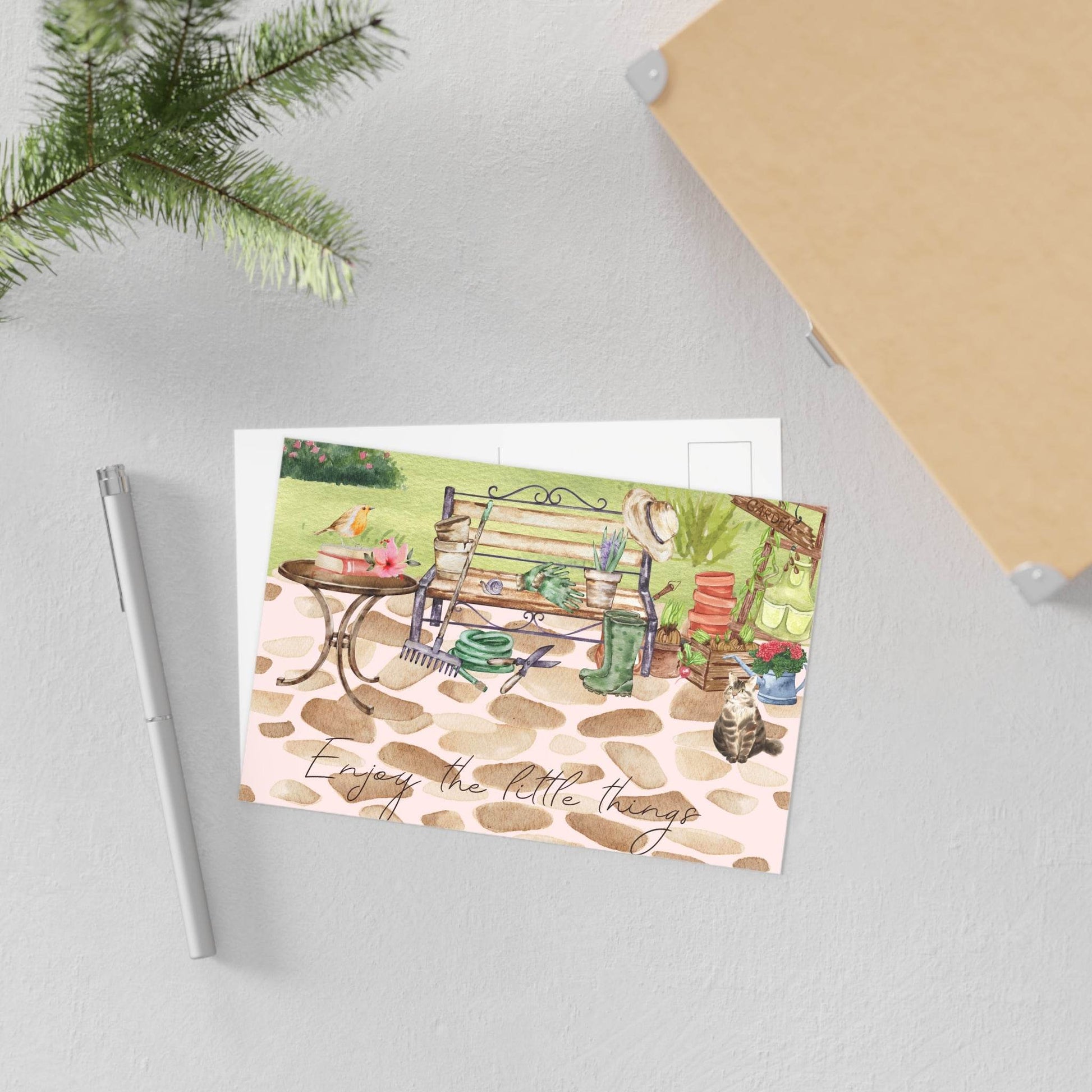 The Dreamer's Bookshop "Gardening" Enjoy the Little Things Card - The Dreamer's Bookshop.