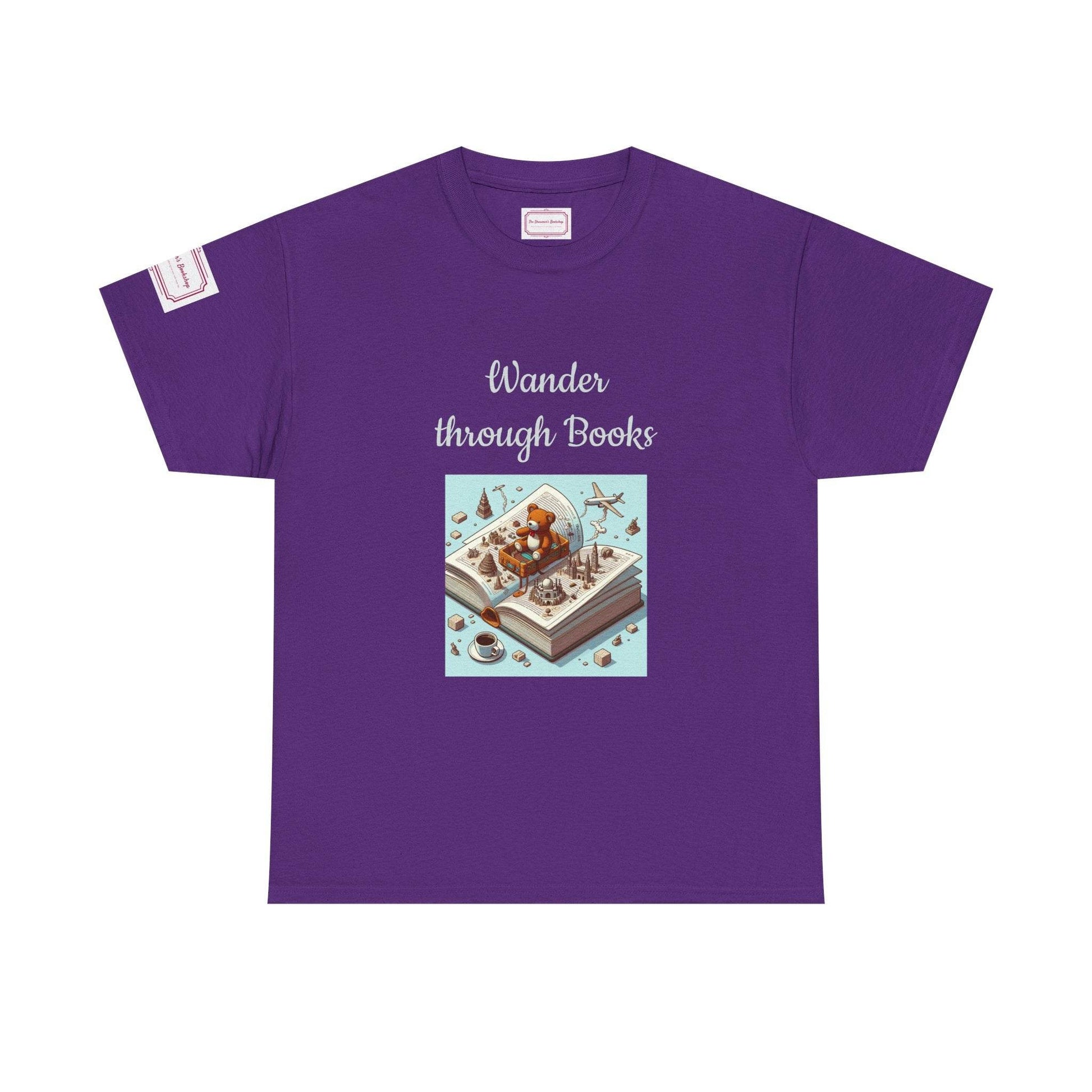 Wander - Unisex Heavy Cotton Tee - Perfect for Book Lovers - The Dreamer's Bookshop.
