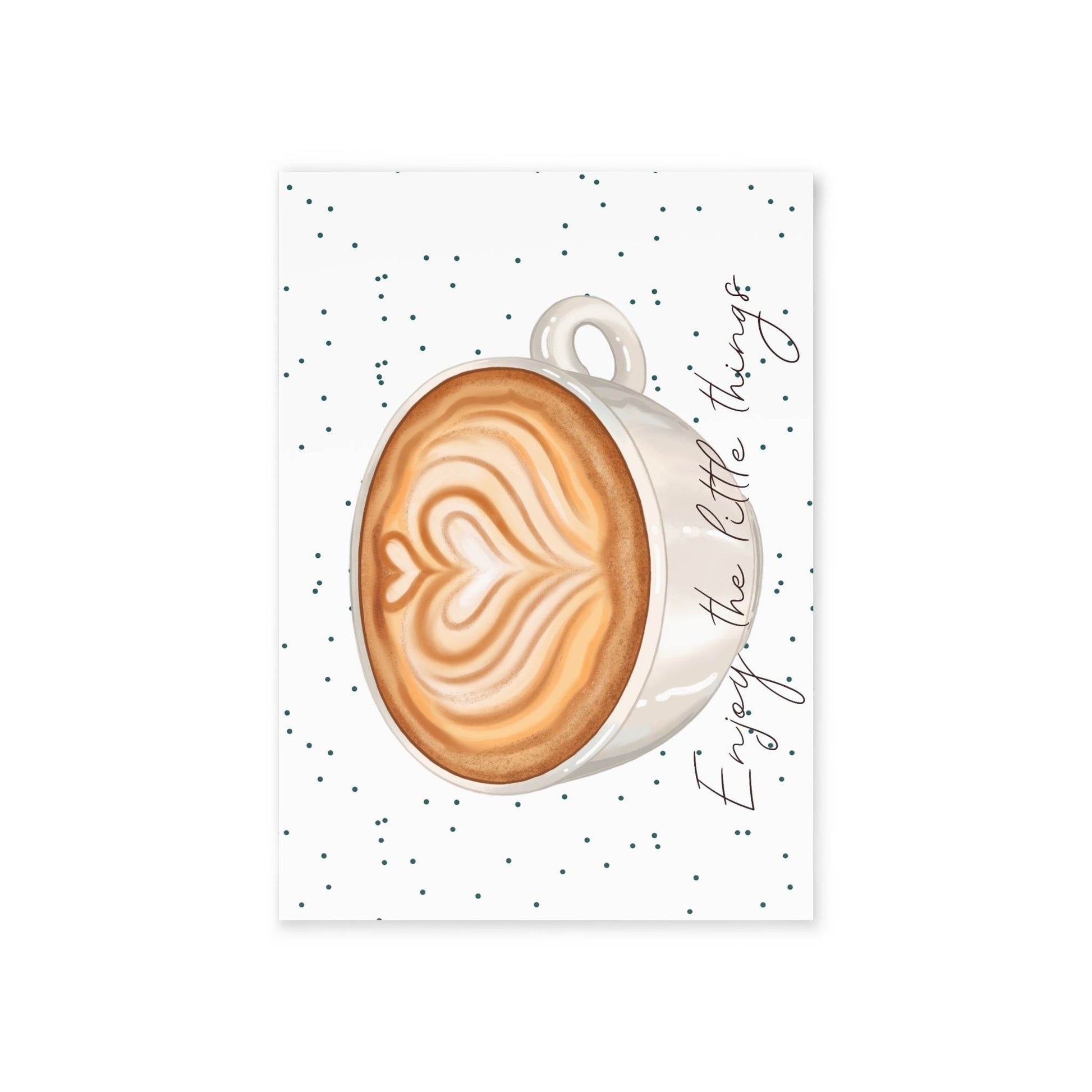 The Dreamer's Bookshop "Coffee" Enjoy the Little Things Card - The Dreamer's Bookshop.