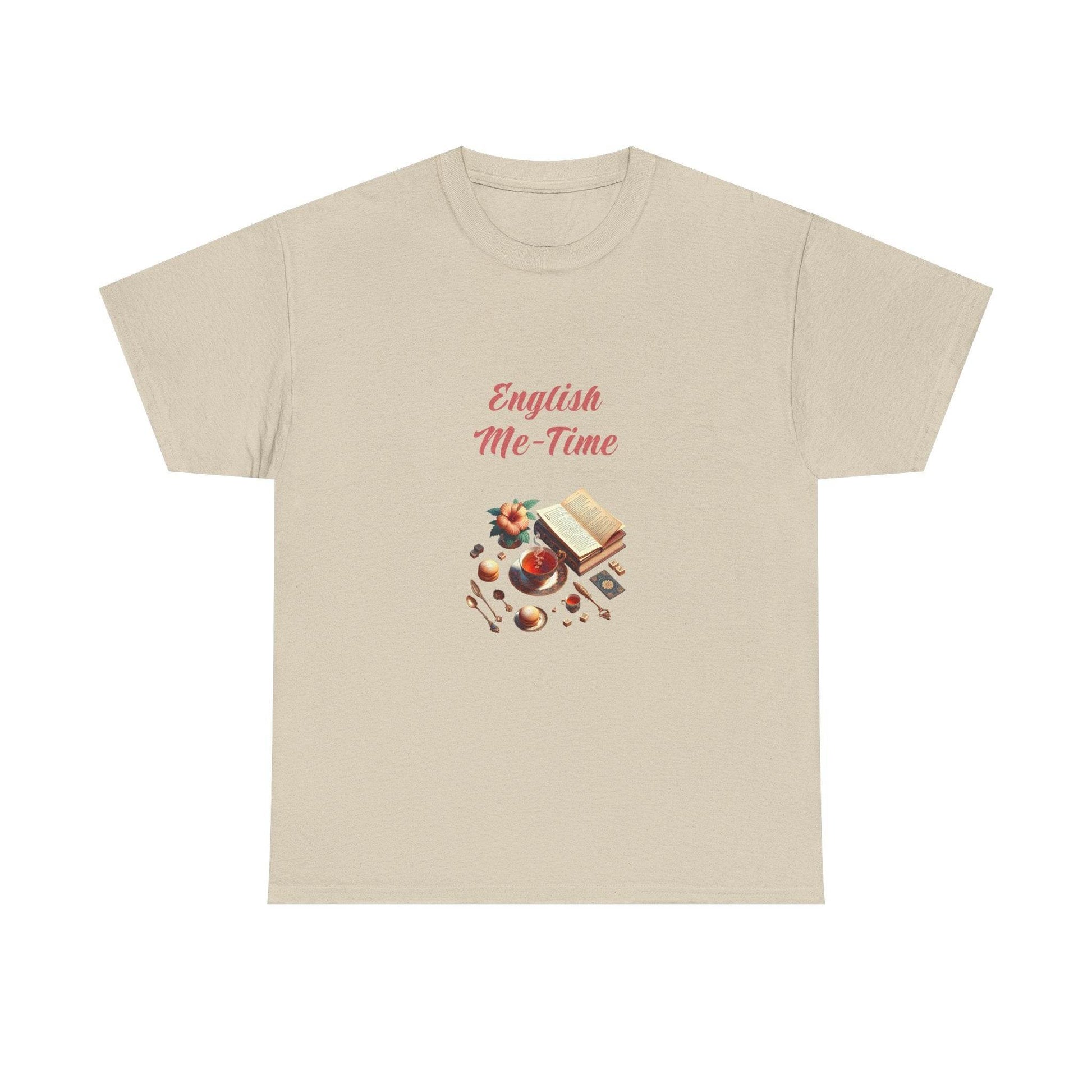 English Me-Time - A Unisex Heavy Cotton Tee - Perfect for Book Lovers - The Dreamer's Bookshop.