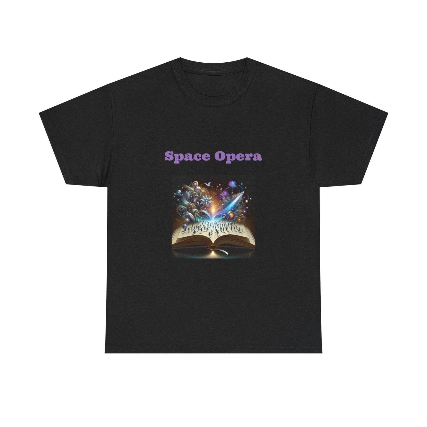 Space Opera - Graphic Tee - Unisex Heavy Cotton T-Shirt Sci-Fi Books - The Dreamer's Bookshop.