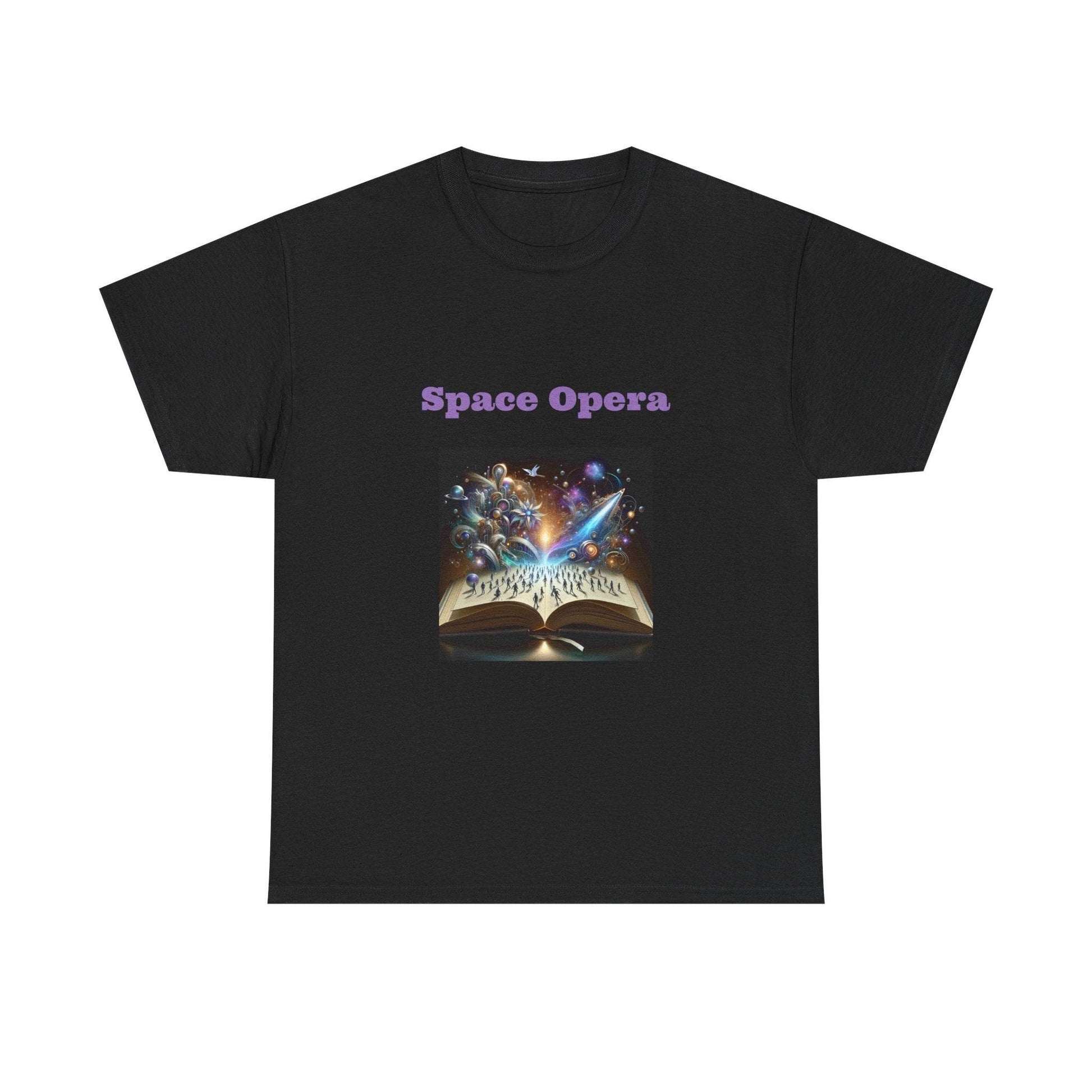 Space Opera - Graphic Tee - Unisex Heavy Cotton T-Shirt Sci-Fi Books - The Dreamer's Bookshop.