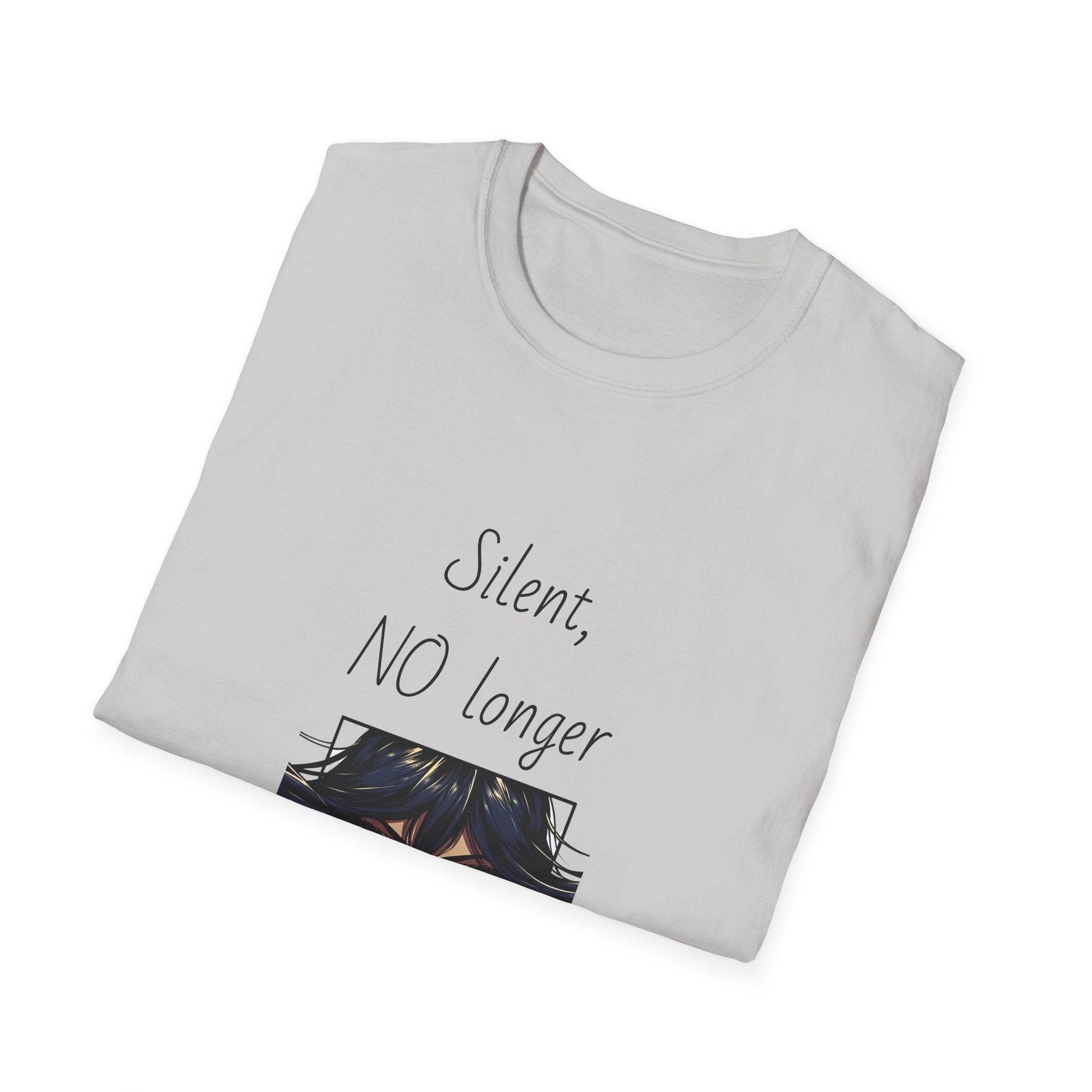 Fierce Survivor Unisex Softstyle T-Shirt - 'Silent, NO longer' - The Dreamer's Bookshop.