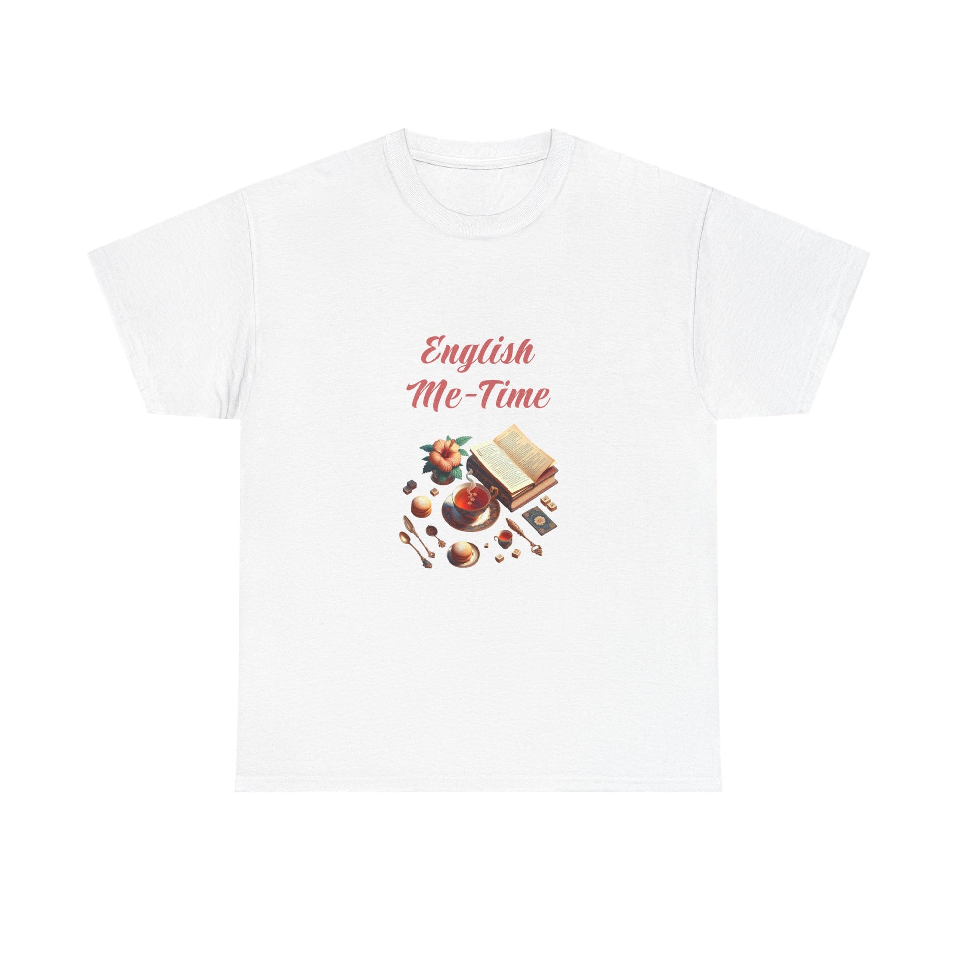 Book Lover's Unisex Heavy Cotton Tee - "Me-Time" - The Dreamer's Bookshop.
