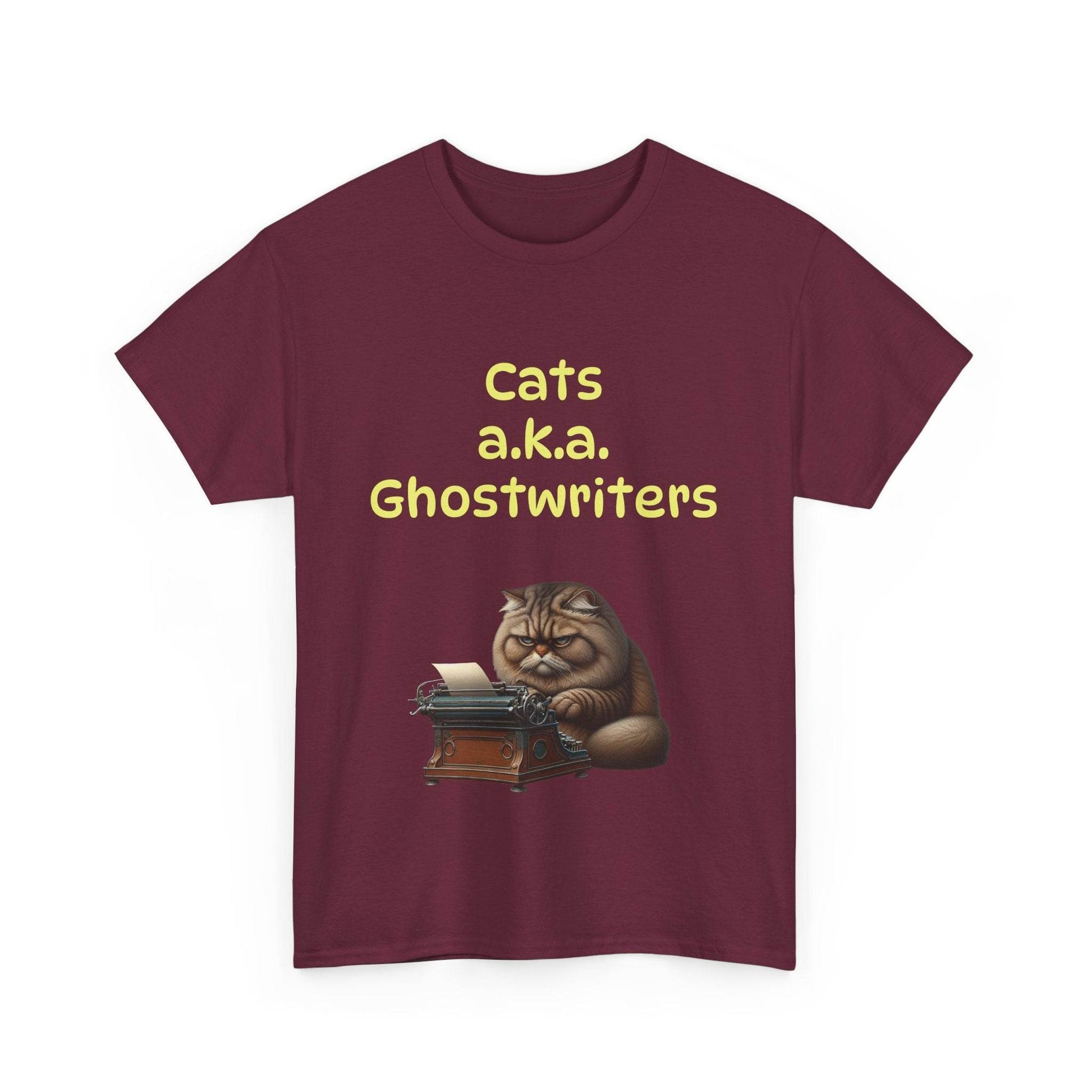 Cats Ghostwriters - A Unisex Heavy Cotton Tee - Perfect for Book Lovers - The Dreamer's Bookshop.