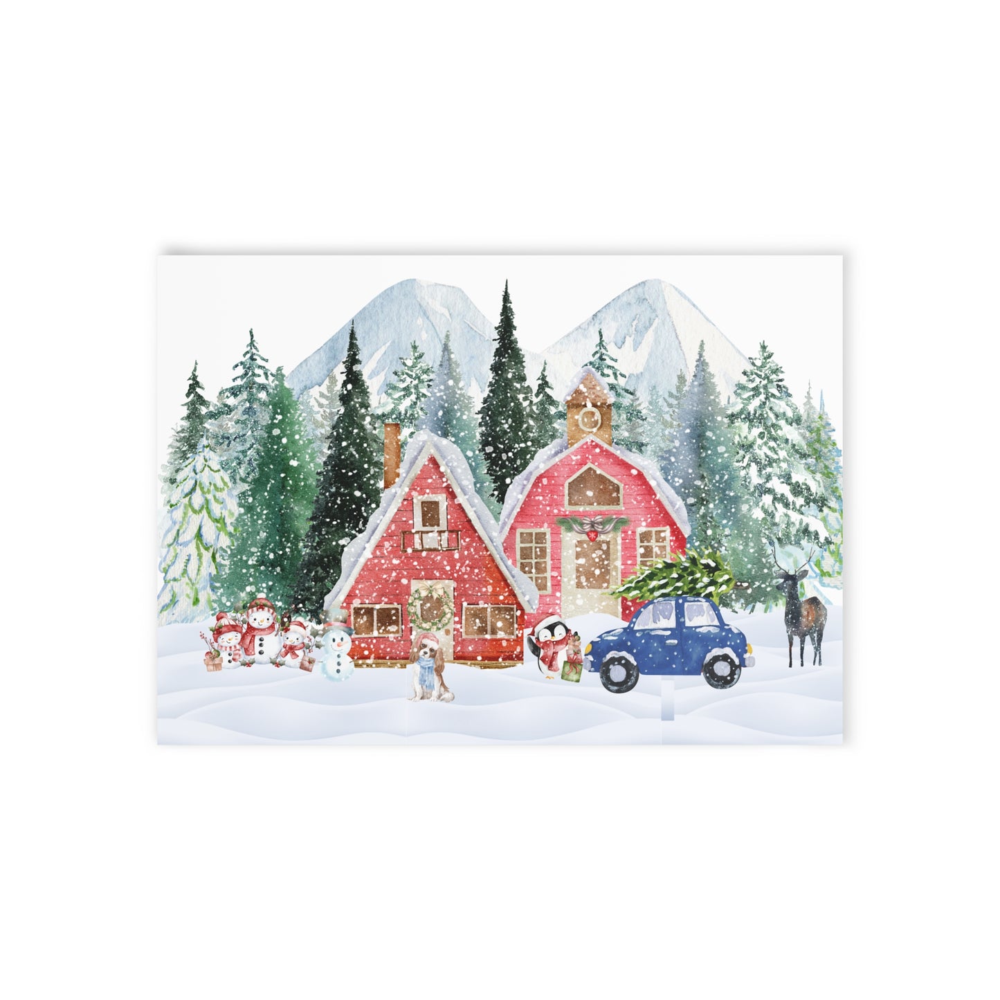 The Dreamer's Bookshop "Winter farm" Christmas Card