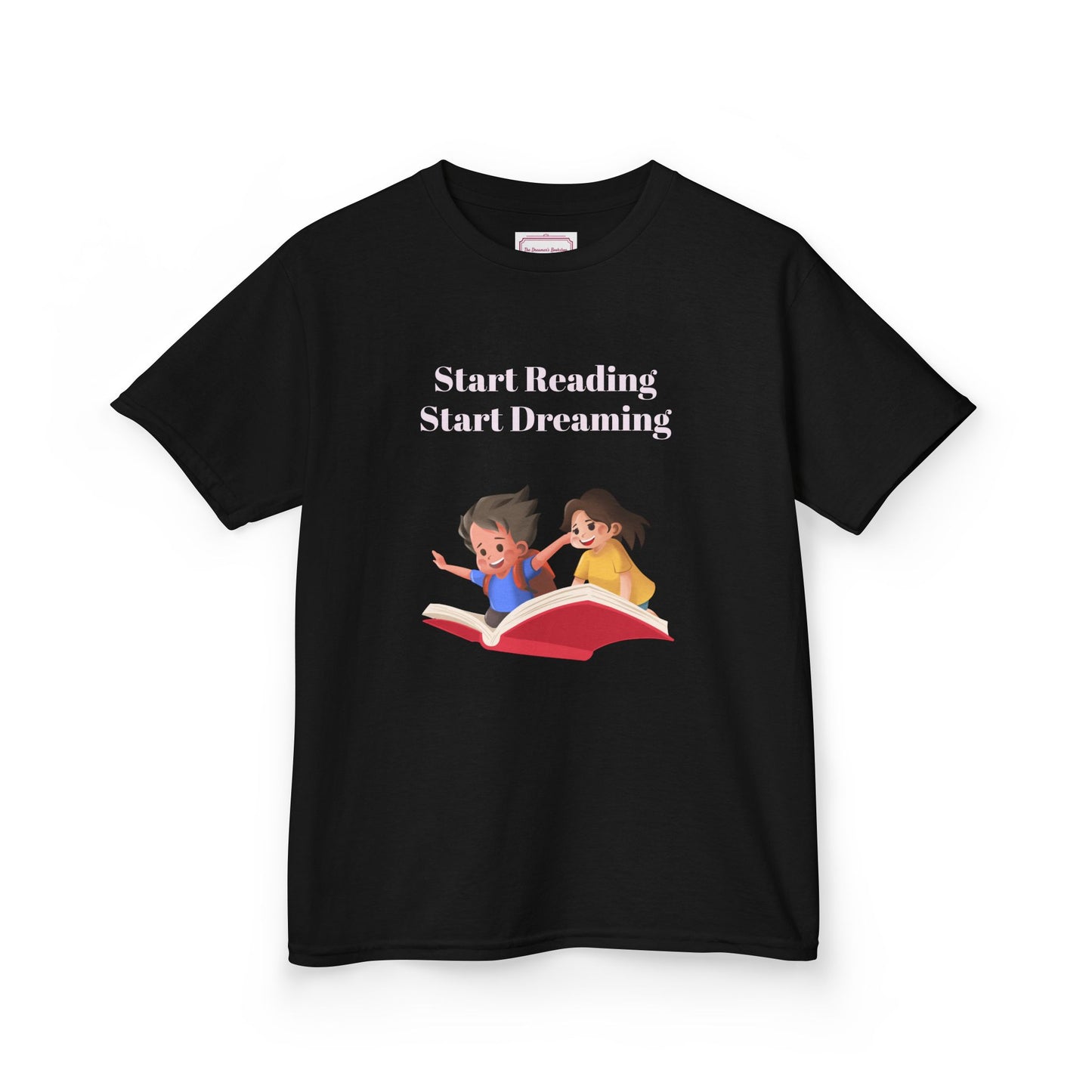 UK - Kids Heavy Cotton Tee - "Start Reading, Start Dreaming"