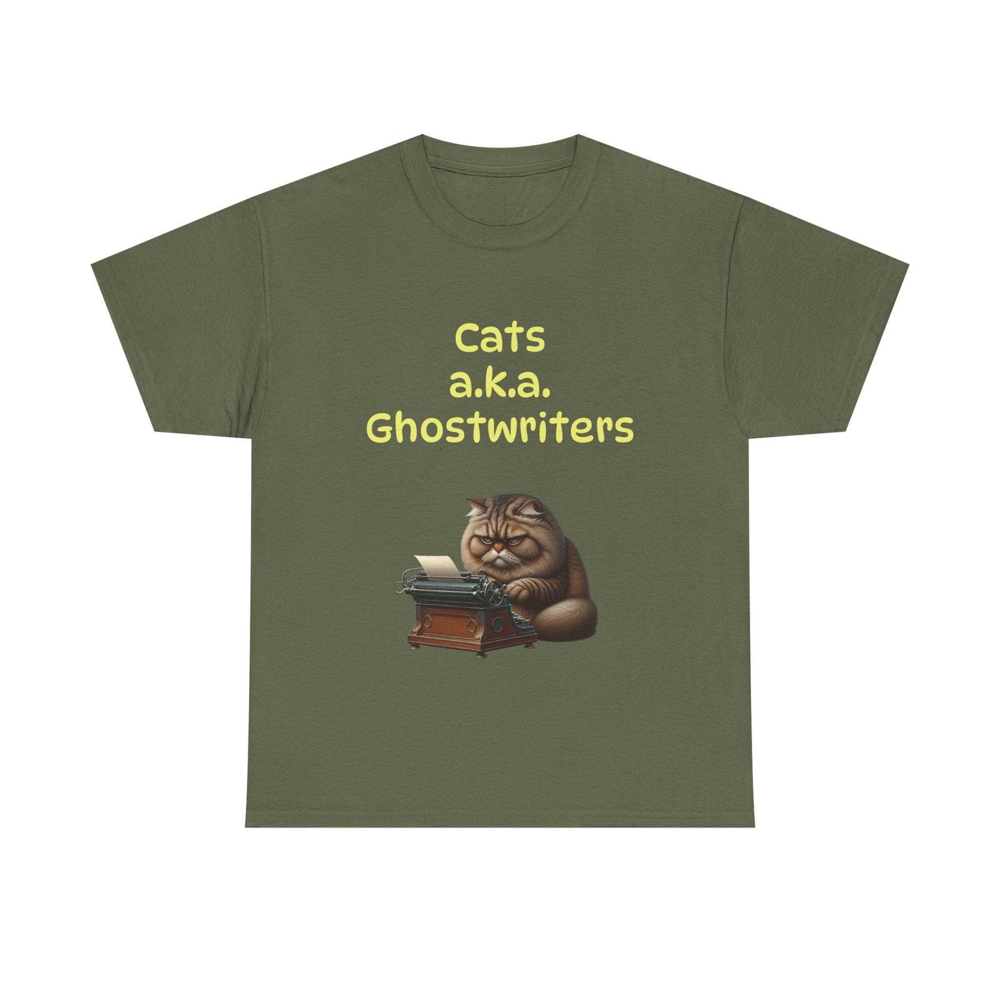 Cats Ghostwriters - A Unisex Heavy Cotton Tee - Perfect for Book Lovers - The Dreamer's Bookshop.