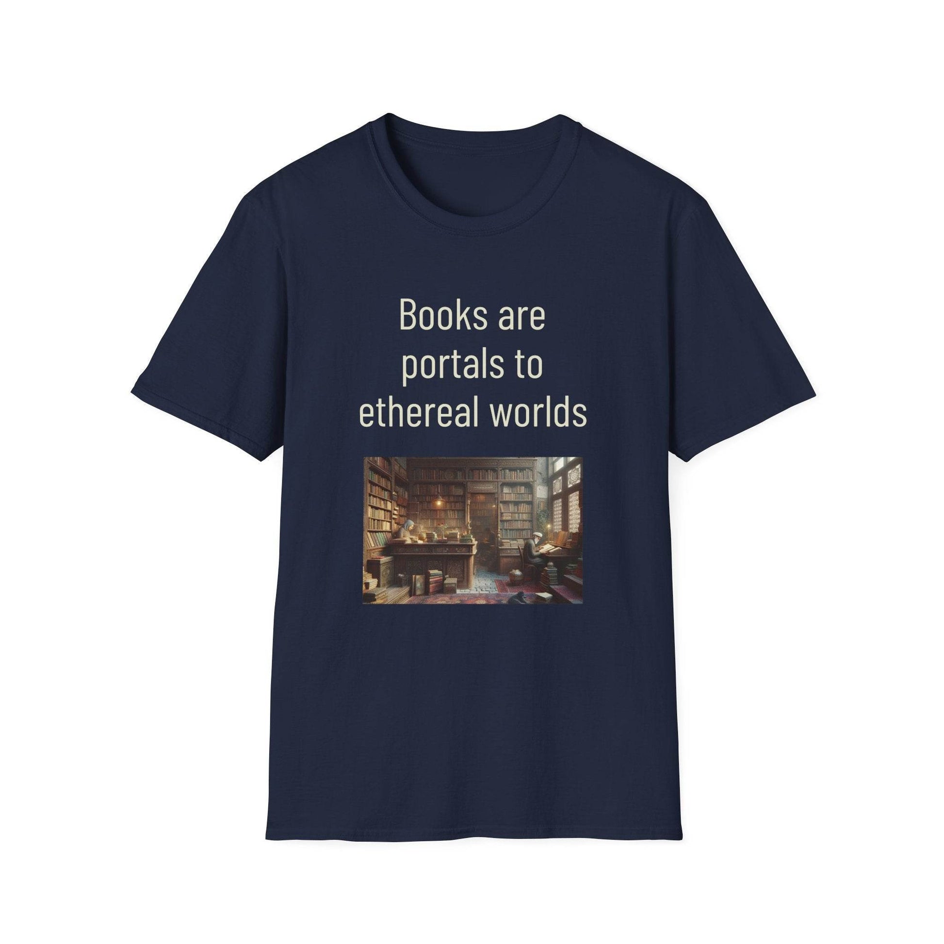 Unisex Softstyle T-Shirt - 'Portals' Inspirational - The Dreamer's Bookshop.
