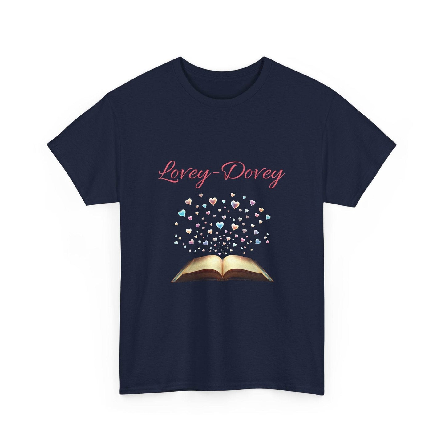 Lovey-Dovey - Graphic Tee - Unisex Heavy Cotton T-Shirt for Book Lovers - The Dreamer's Bookshop.