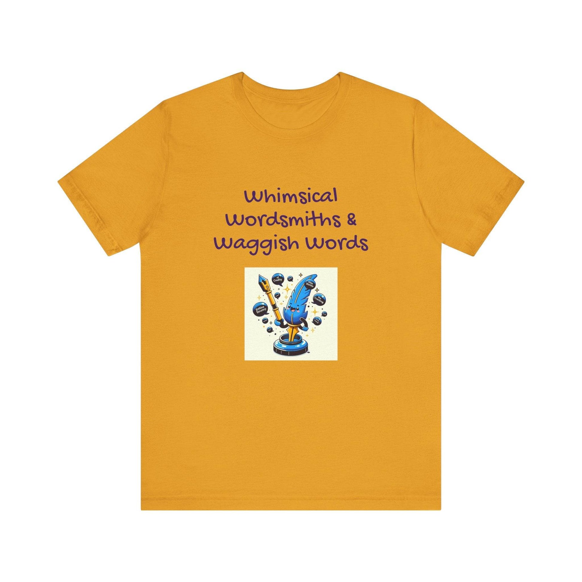 Whimsical Wordsmith Unisex Jersey Tee - Fun Graphic for Writers & Word Lovers - The Dreamer's Bookshop.