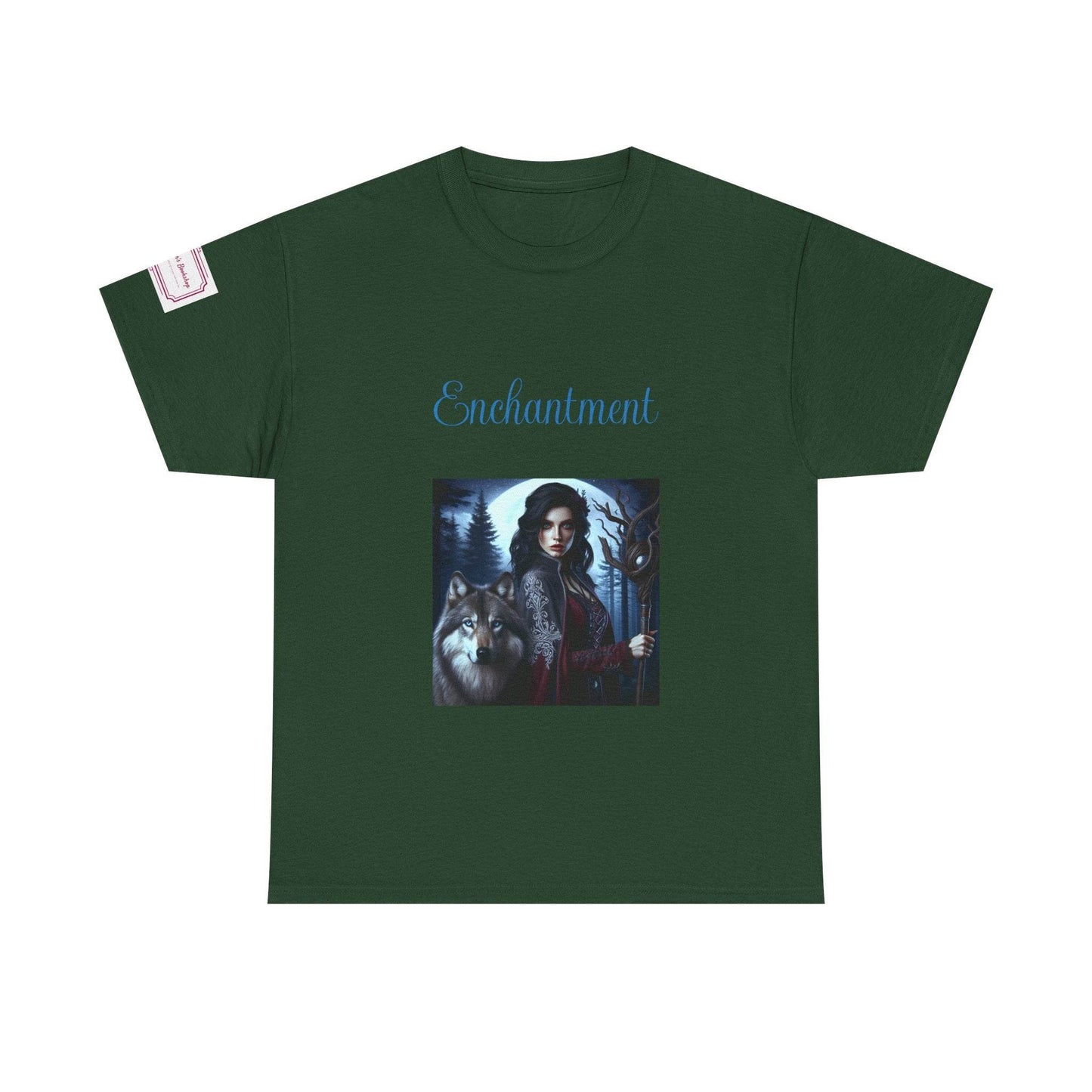 Enchanting Wolf Graphic Unisex Heavy Cotton Tee - The Dreamer's Bookshop.