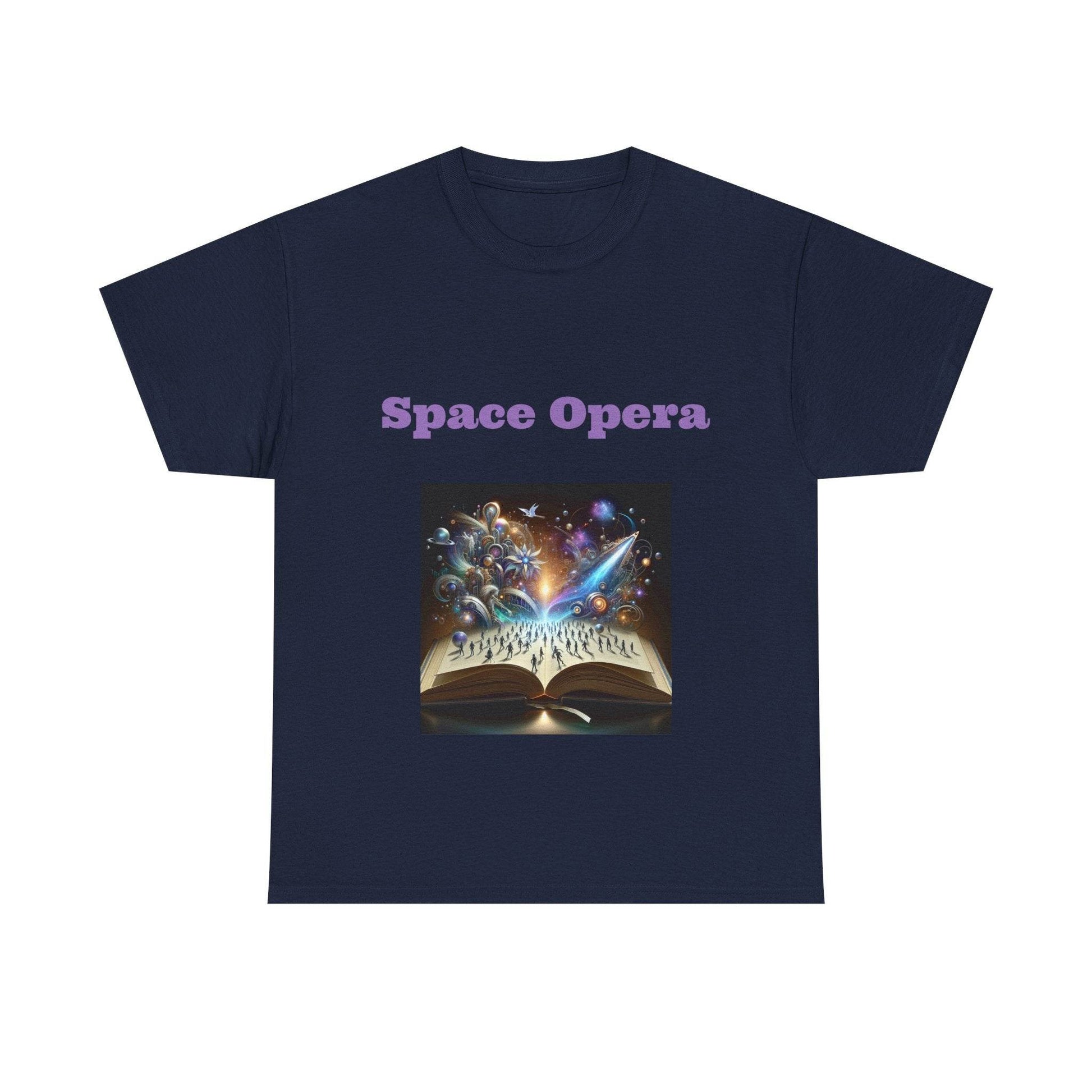 Space Opera - Unisex Heavy Cotton Tee - Sci-Fi Books - The Dreamer's Bookshop.