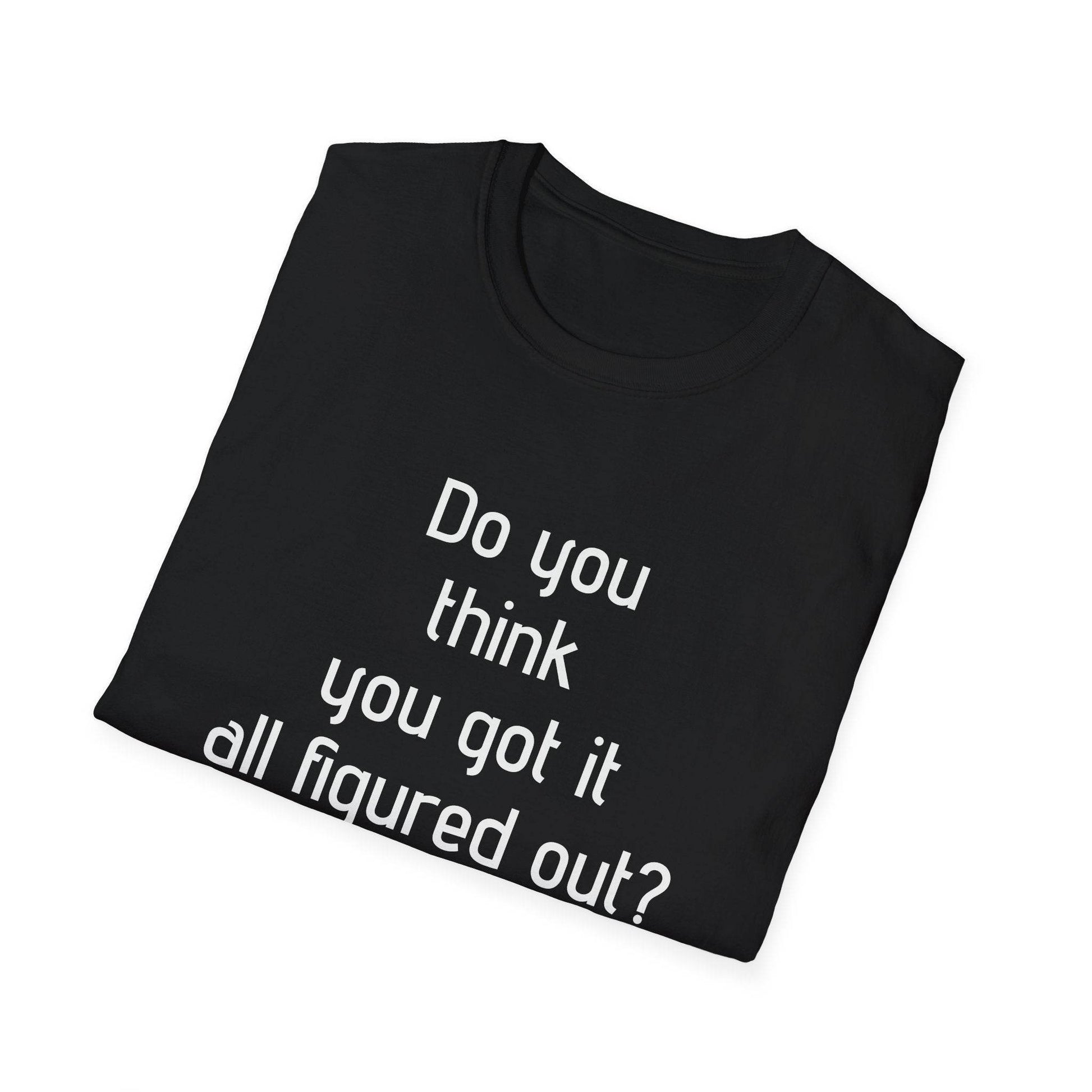 Inspirational Unisex Softstyle T-Shirt - 'Think Again' Motivational Design - The Dreamer's Bookshop.