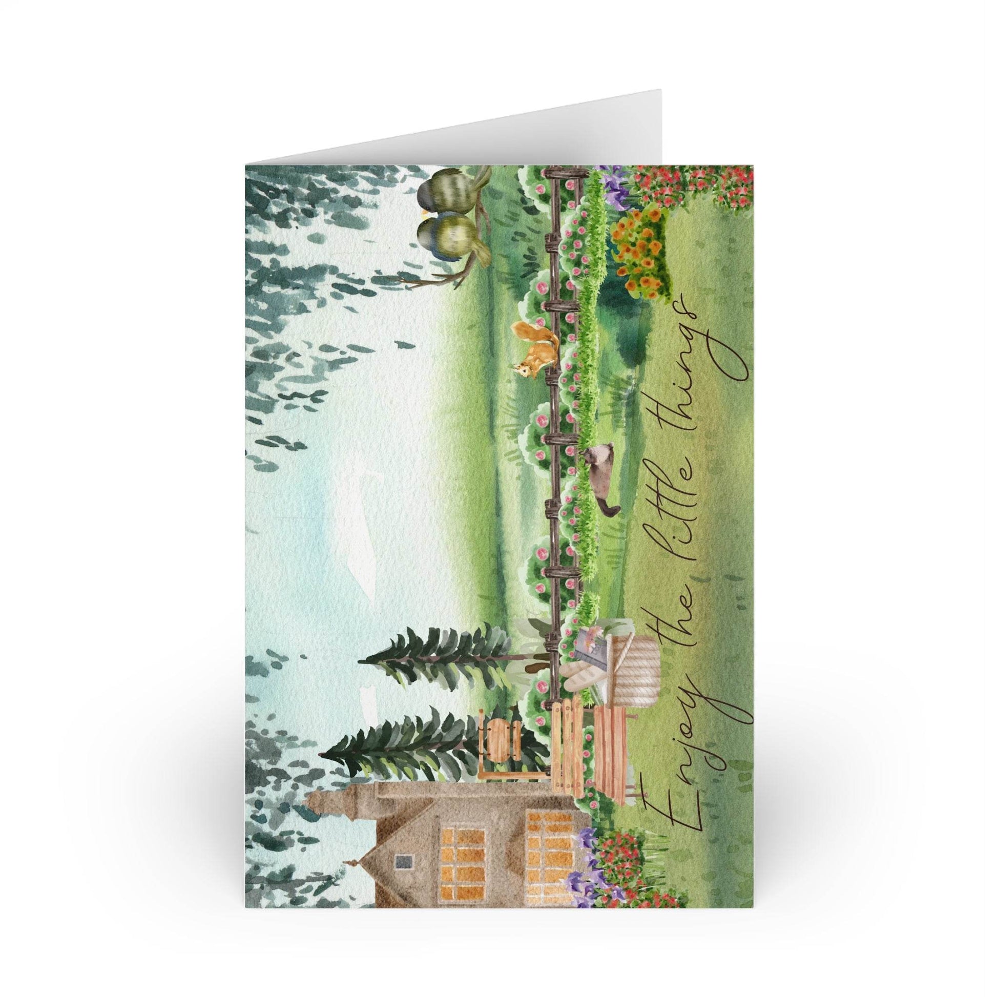 The Dreamer's Bookshop "Cottage" Enjoy the Little Things Card - The Dreamer's Bookshop.