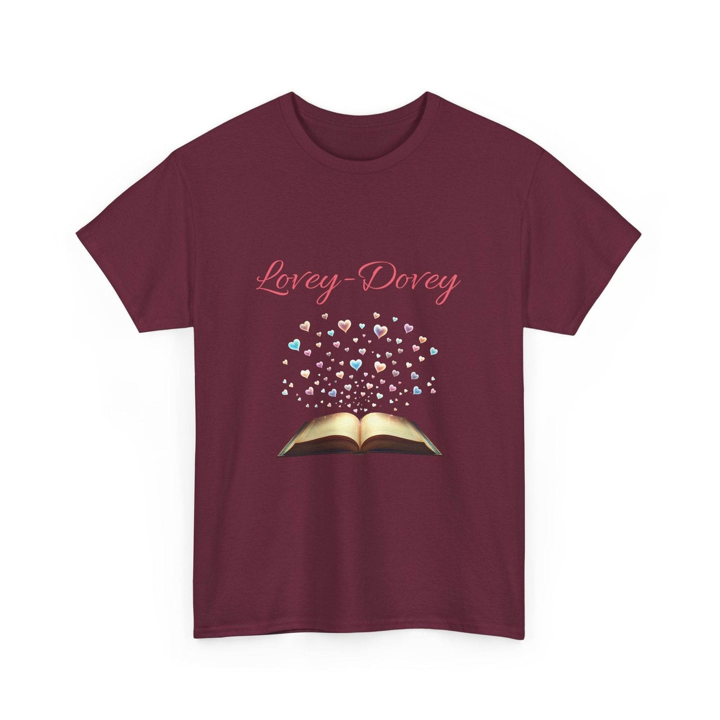 Lovey-Dovey - Graphic Tee - Unisex Heavy Cotton T-Shirt for Book Lovers - The Dreamer's Bookshop.