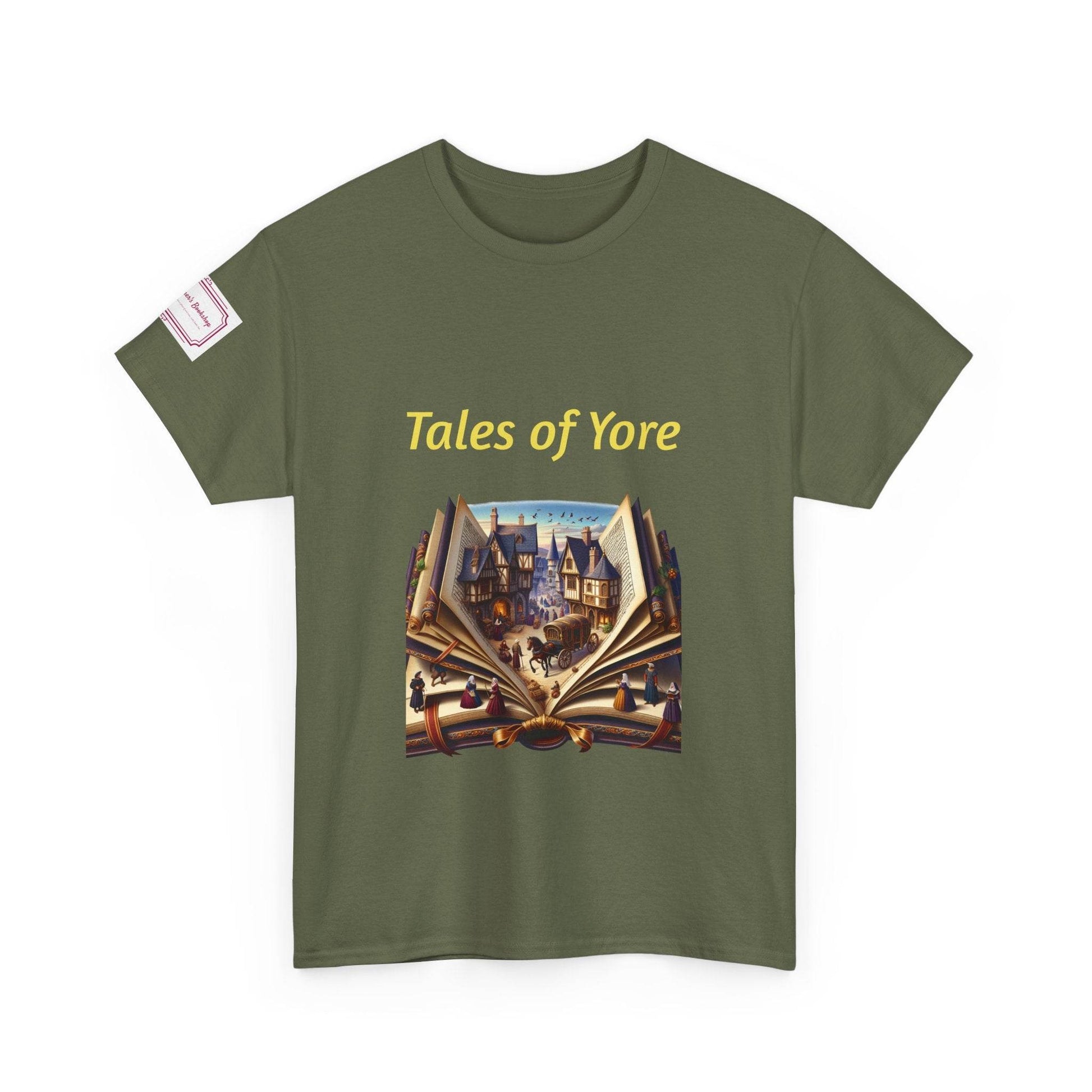 Tales of Yore - Graphic Unisex Heavy Cotton Tee - Historical Books - The Dreamer's Bookshop.
