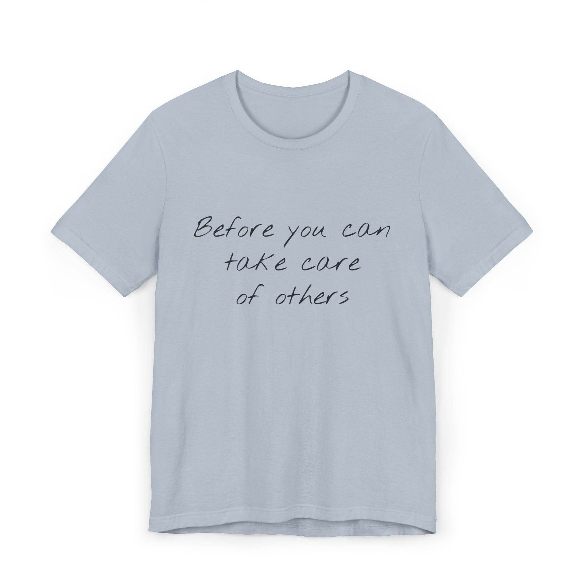 Unisex Jersey T-Shirt - 'Take Care' Inspirational - The Dreamer's Bookshop.
