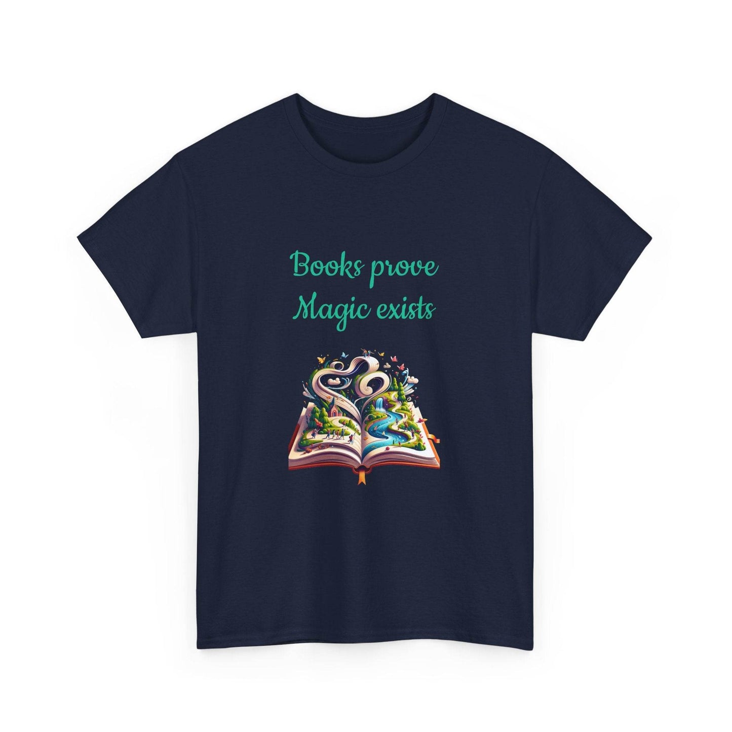 Magic exists - Unisex Heavy Cotton Tee for Book Lovers - The Dreamer's Bookshop.
