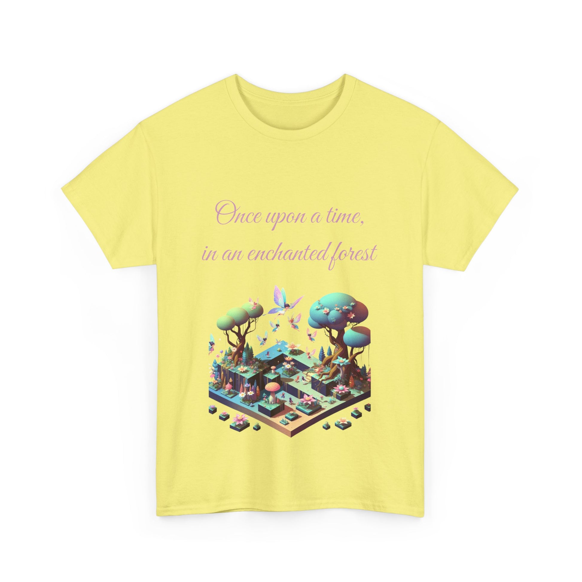 Book Lover's Unisex Heavy Cotton Tee - "Enchanted Forest" - The Dreamer's Bookshop.