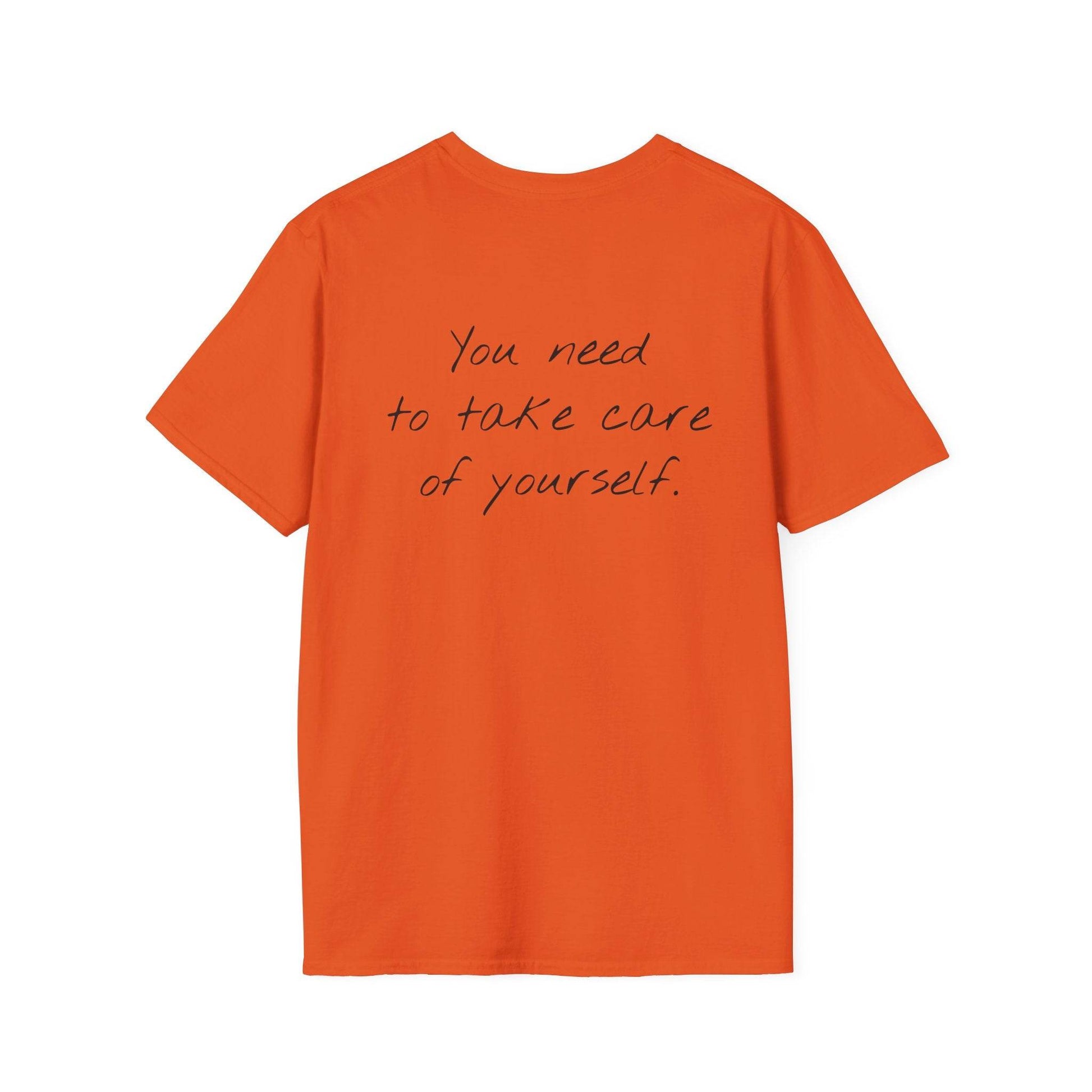 Unisex Softstyle T-Shirt - 'Take Care' Inspirational - The Dreamer's Bookshop.