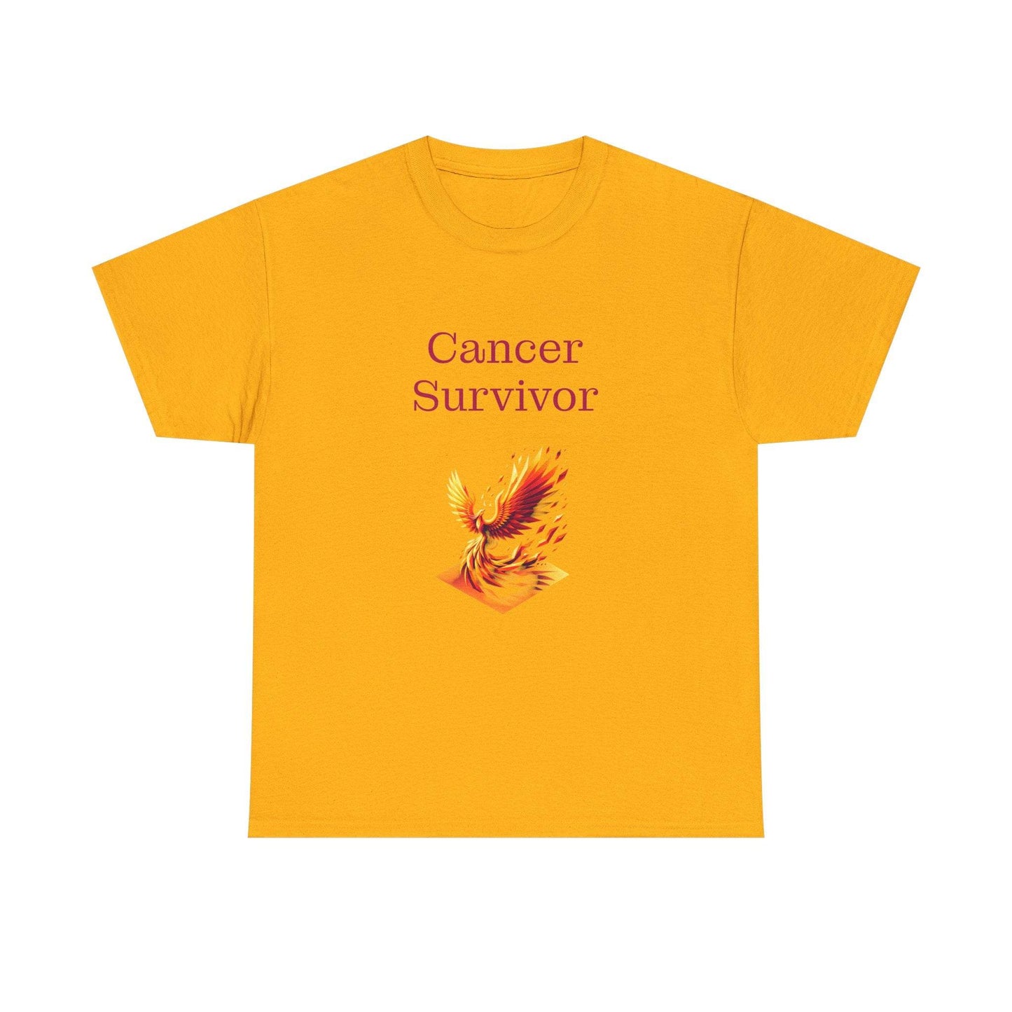Cancer Survivor Unisex Heavy Cotton Tee - Empowering Apparel for Health Awareness - The Dreamer's Bookshop.