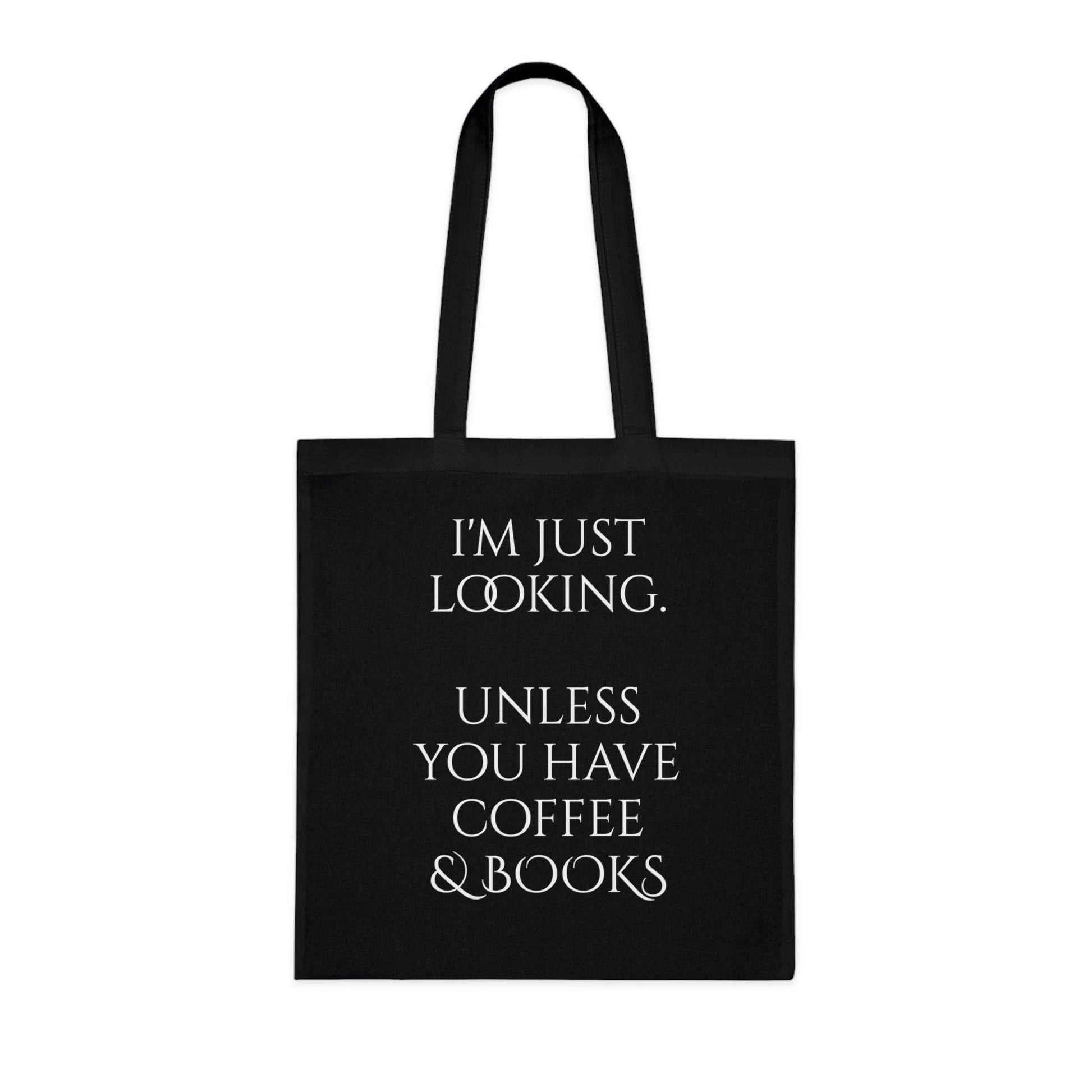 Coffee & Books Cotton Tote - Perfect for Book Lovers - The Dreamer's Bookshop.