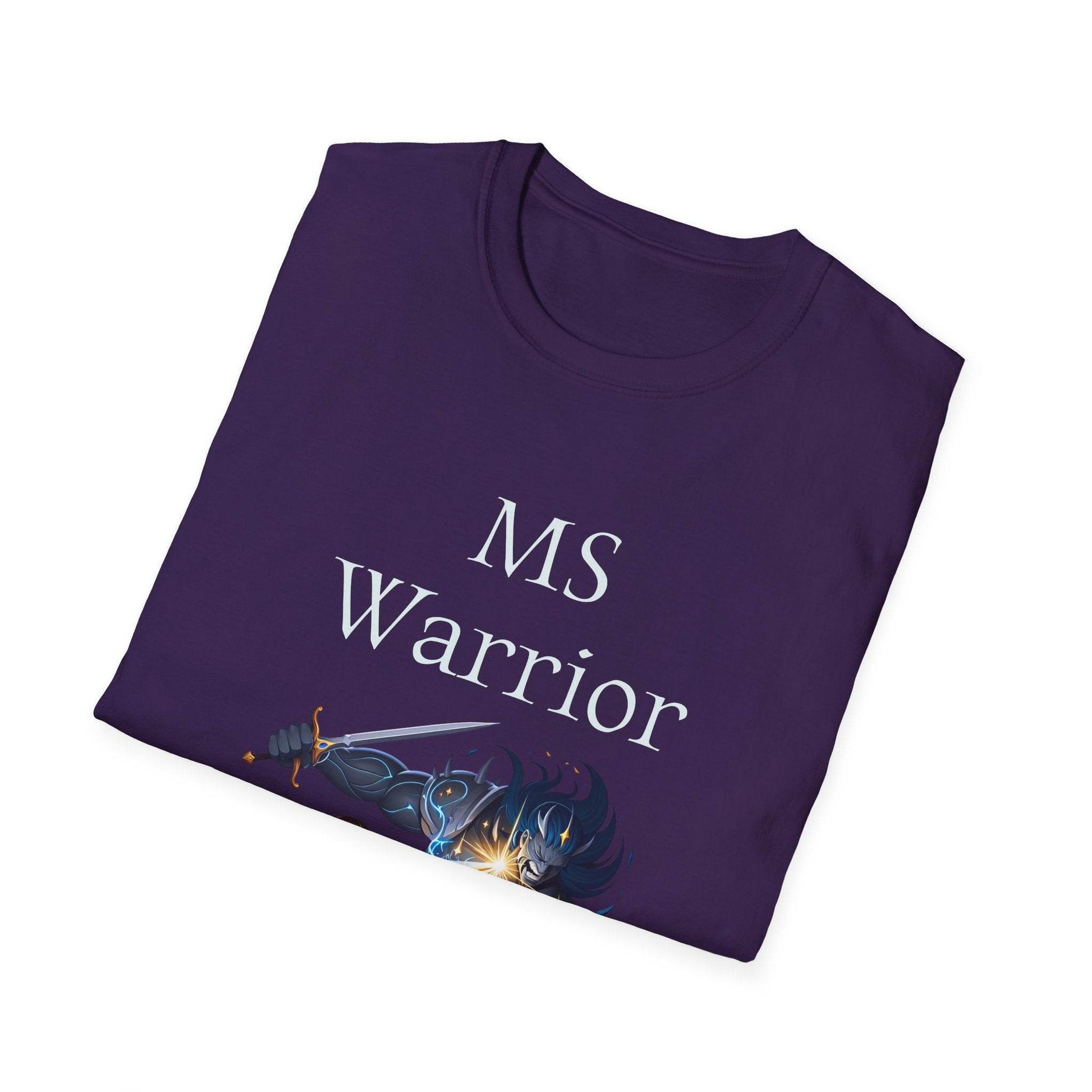 M.S. Warrior Unisex Softstyle T-Shirt - Empowering Battle for Women's Health - The Dreamer's Bookshop.