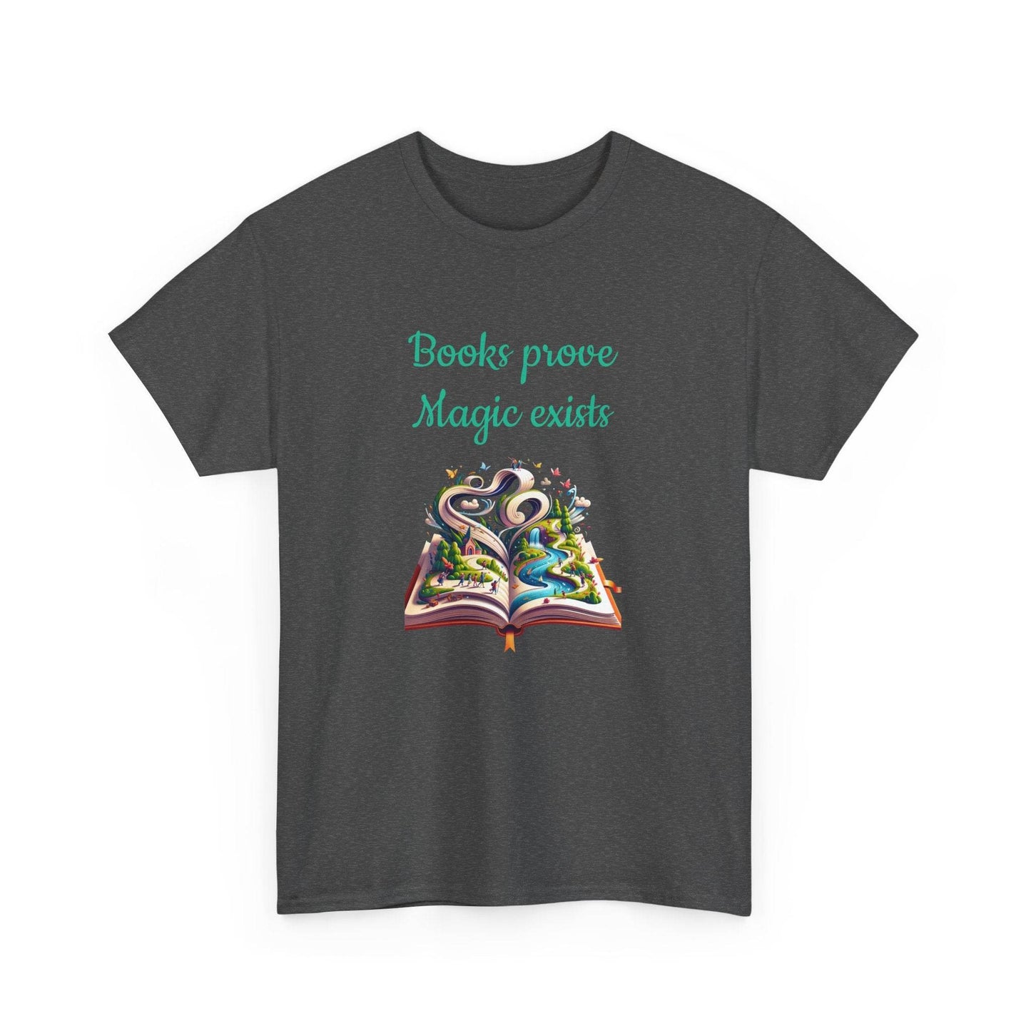 Magic Exists -A Unisex Heavy Cotton Tee - Perfect Gift for Book Lovers - The Dreamer's Bookshop.