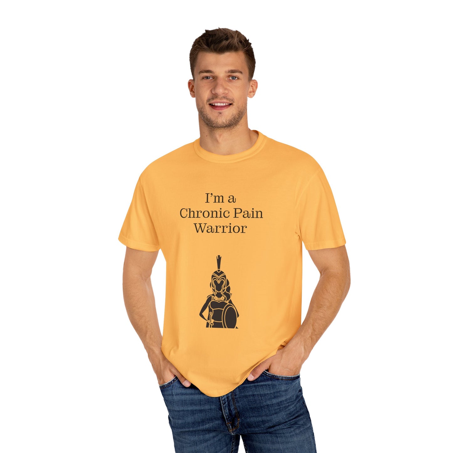Chronic Pain Warrior Unisex Garment-Dyed T-Shirt - Empowering Supportive Apparel