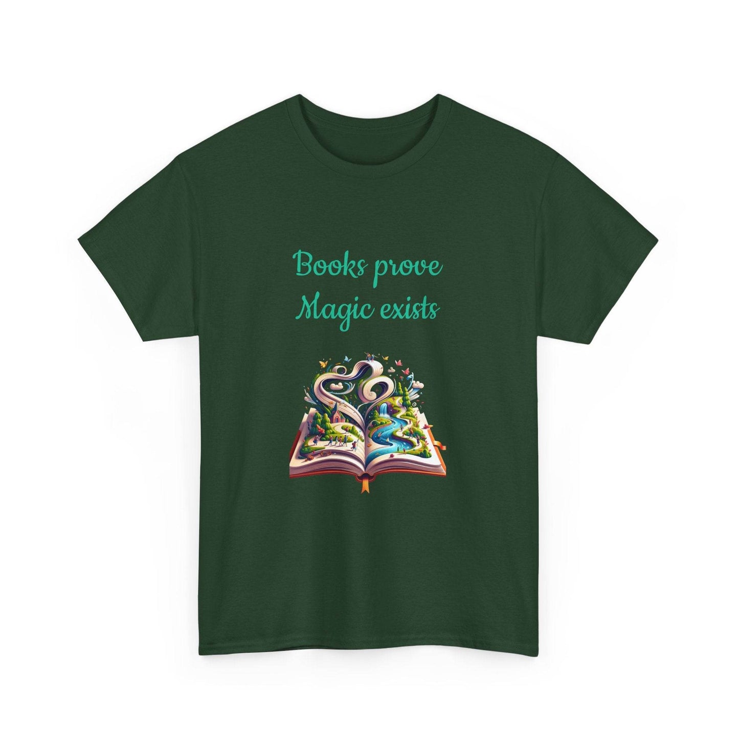 Magic Exists -A Unisex Heavy Cotton Tee - Perfect for Book Lovers - The Dreamer's Bookshop.