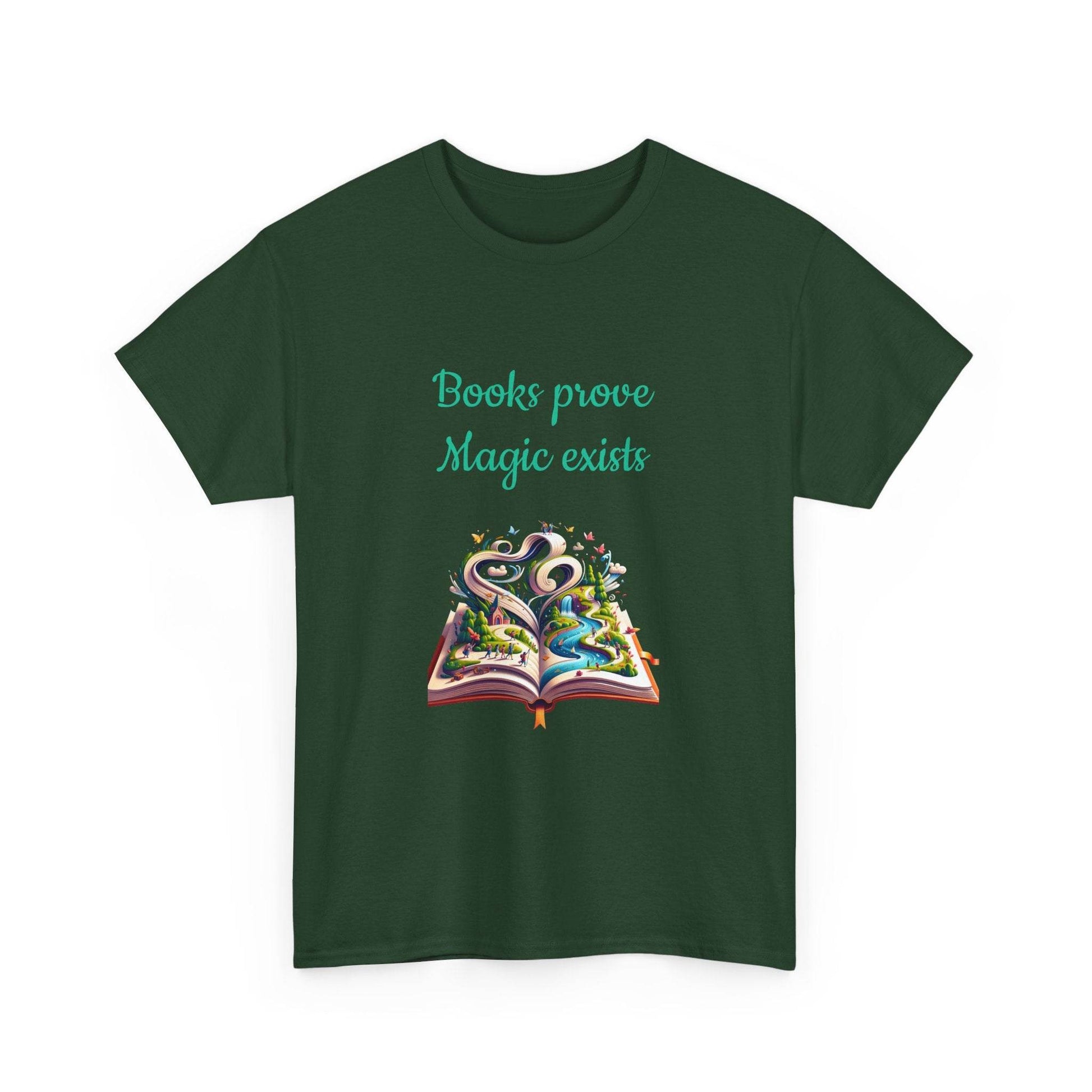 Magic Exists -A Unisex Heavy Cotton Tee - Perfect for Book Lovers - The Dreamer's Bookshop.