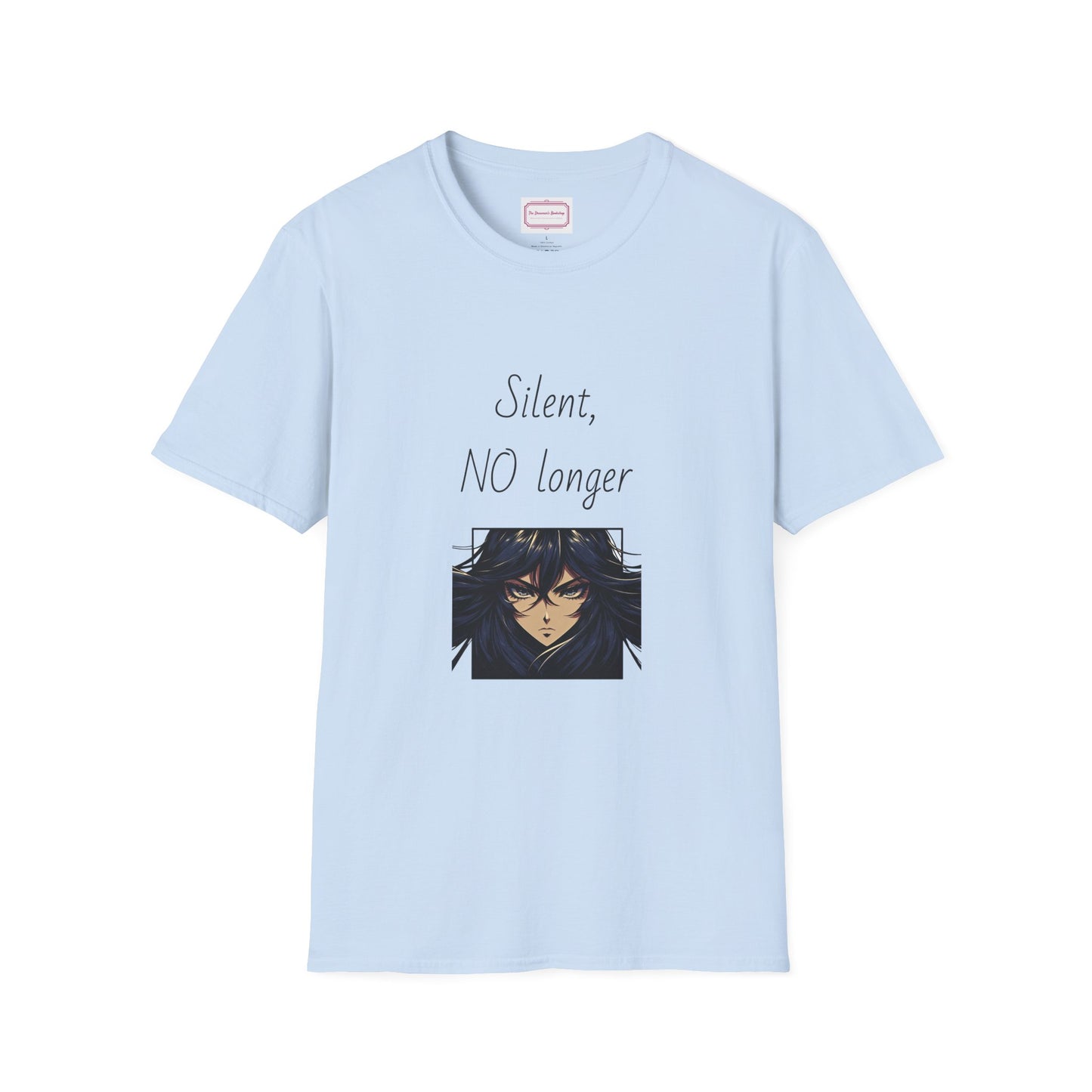 Inspirational Unisex Softstyle T-Shirt - "Silent, NO longer" - The Dreamer's Bookshop.