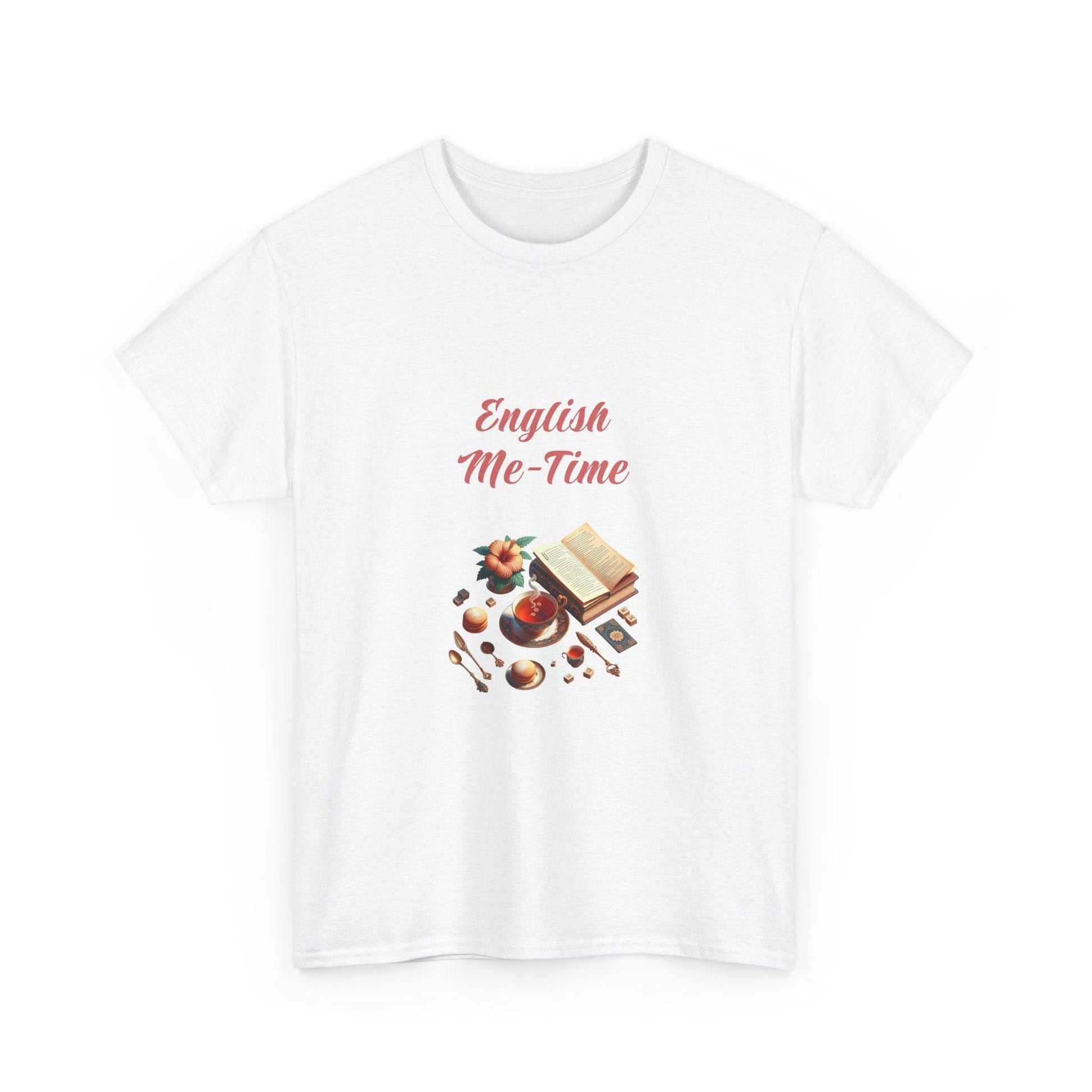 English Me-Time - A Unisex Heavy Cotton Tee - Perfect for Book Lovers - The Dreamer's Bookshop.