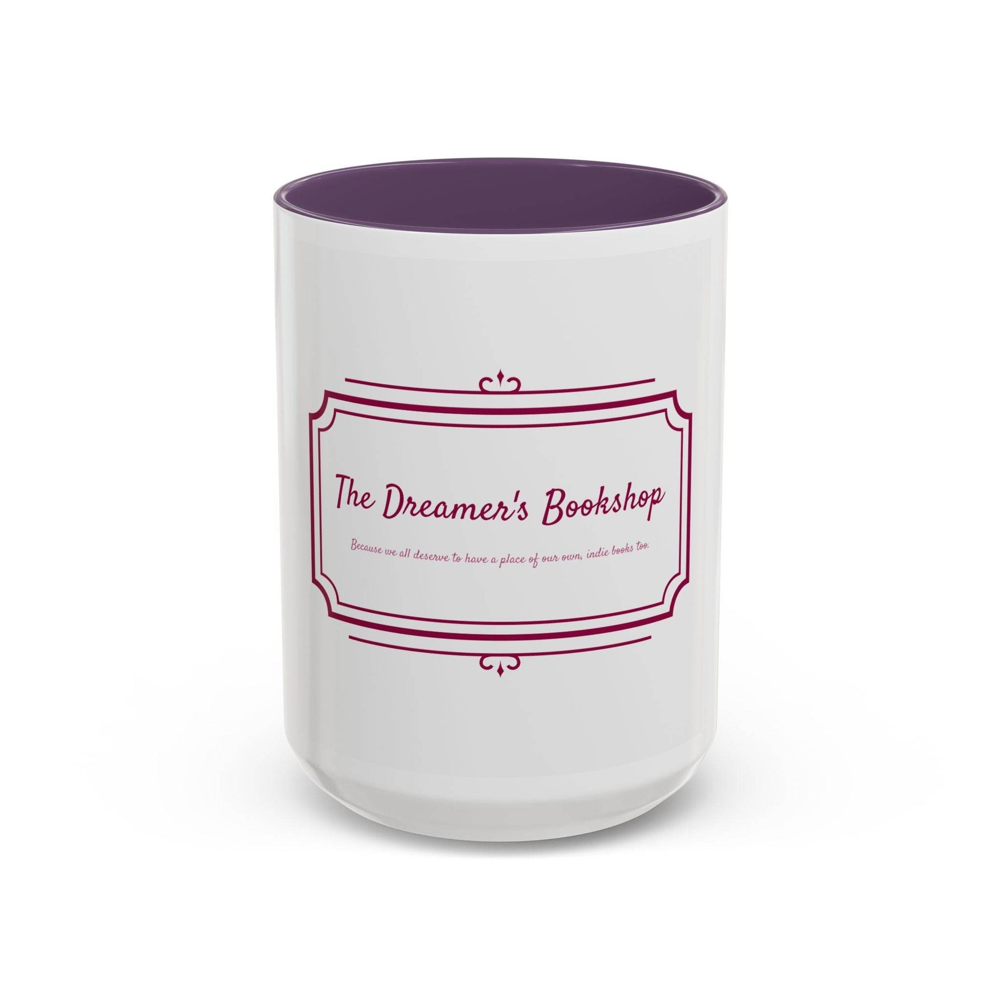 Dreamer's Bookshop Accent Coffee Mug - Perfect Gift for Book Lovers - The Dreamer's Bookshop.