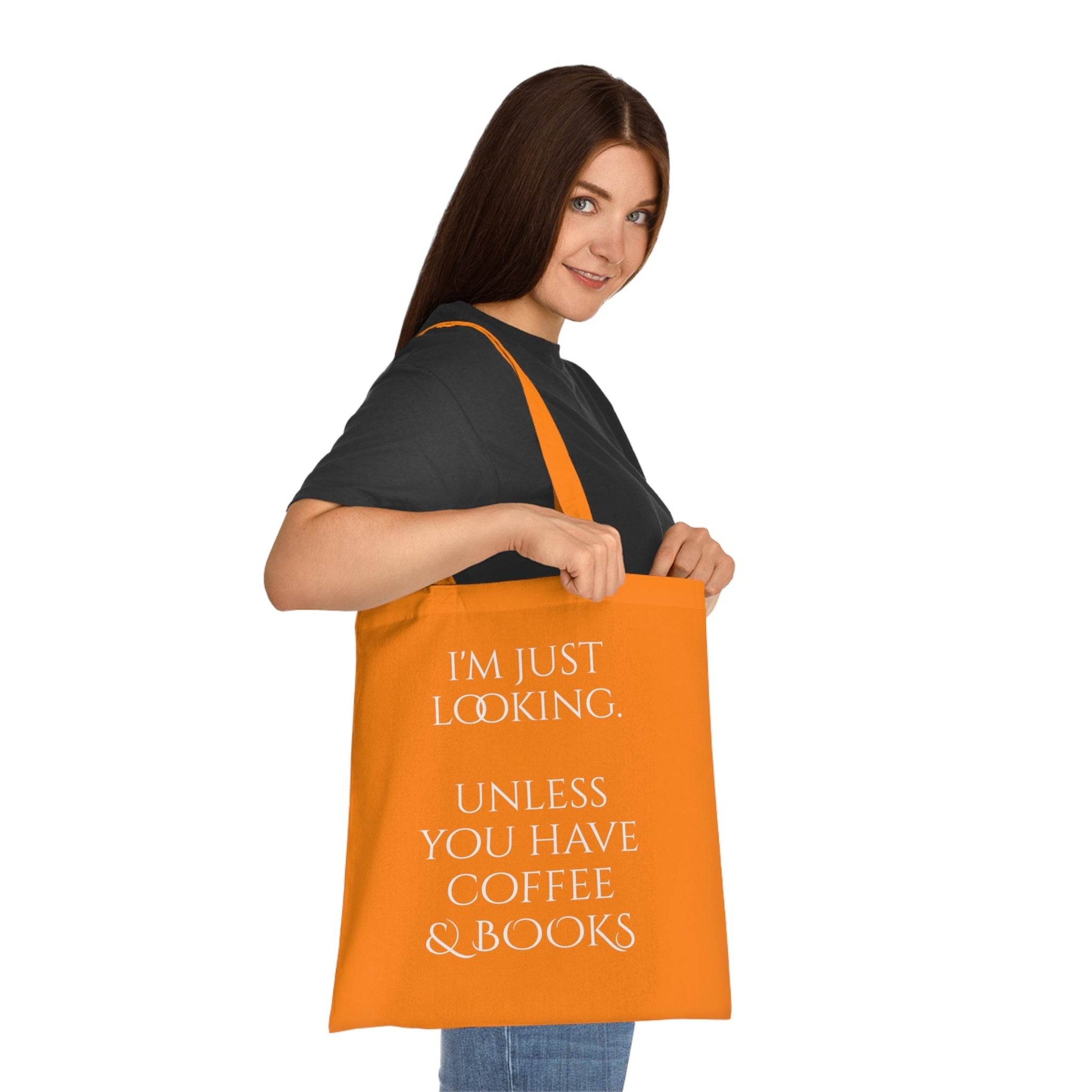 Coffee & Books Cotton Tote - Perfect for Book Lovers - The Dreamer's Bookshop.