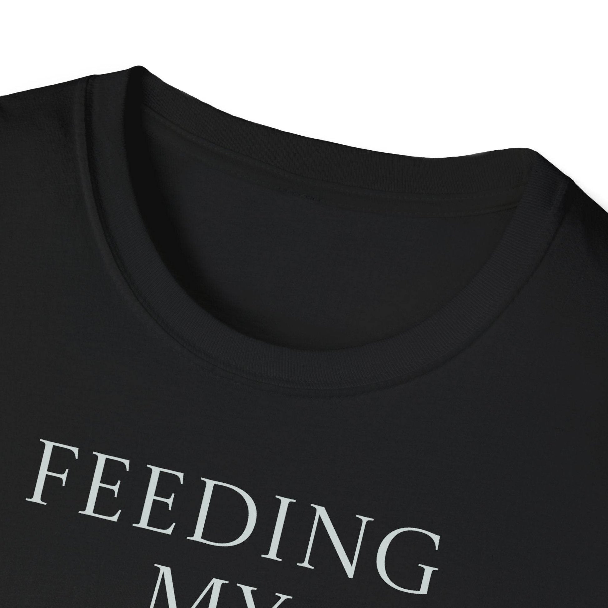 Inspirational Unisex Softstyle T-Shirt - 'Feeding' Book Lover Design - The Dreamer's Bookshop.