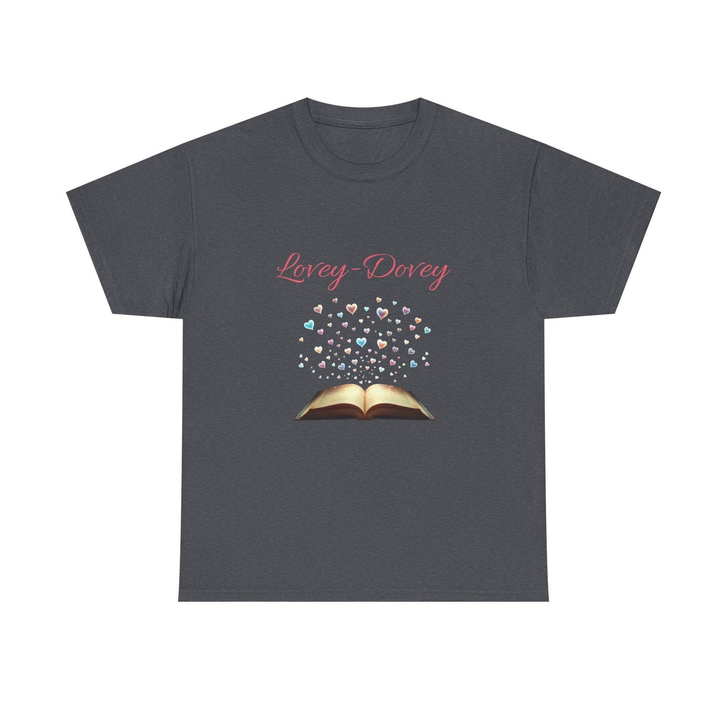 Lovey-Dovey - Graphic Tee - Unisex Heavy Cotton T-Shirt for Book Lovers - The Dreamer's Bookshop.