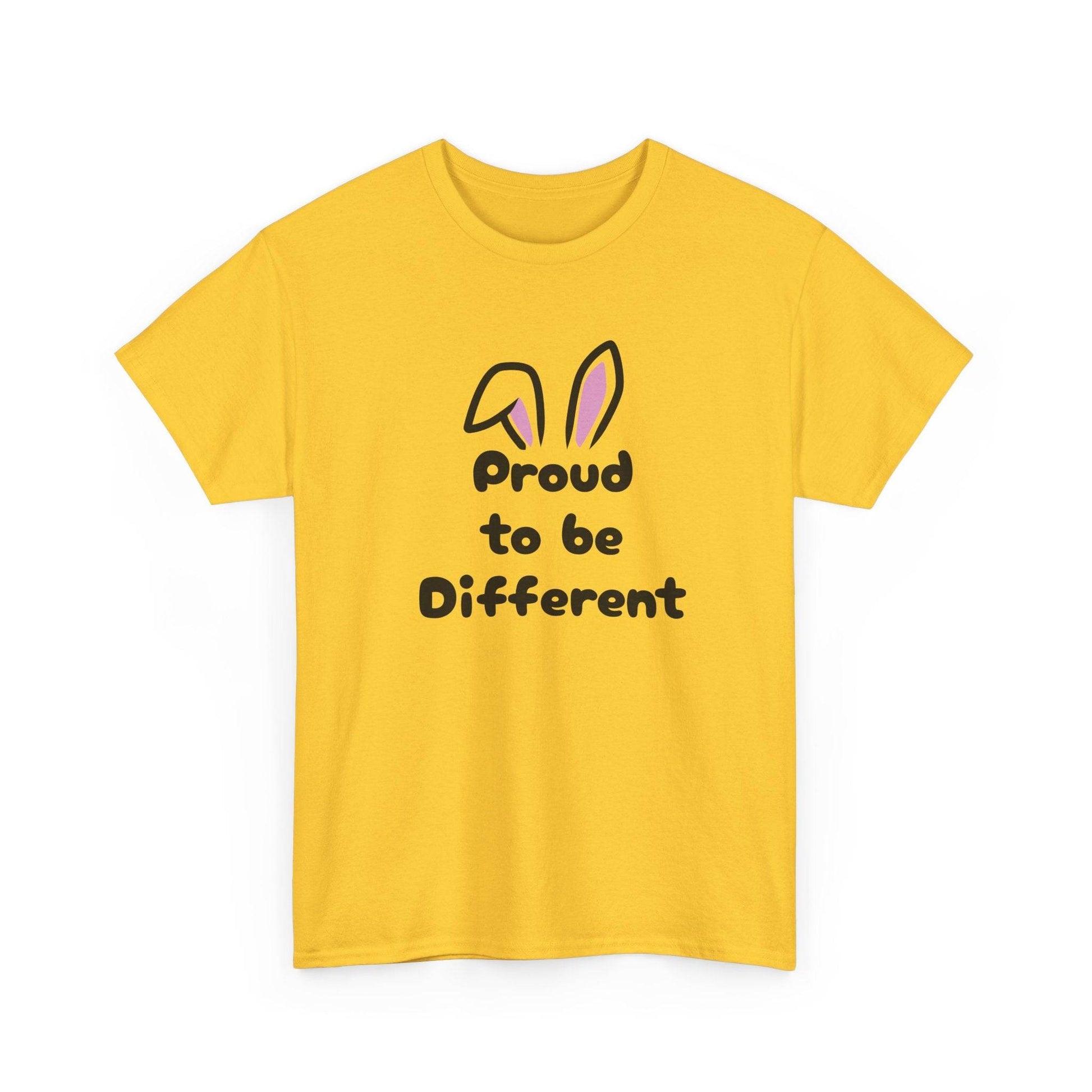 Proud to be Different Unisex Heavy Cotton Tee - Celebrate Individuality & Self-Expression - The Dreamer's Bookshop.