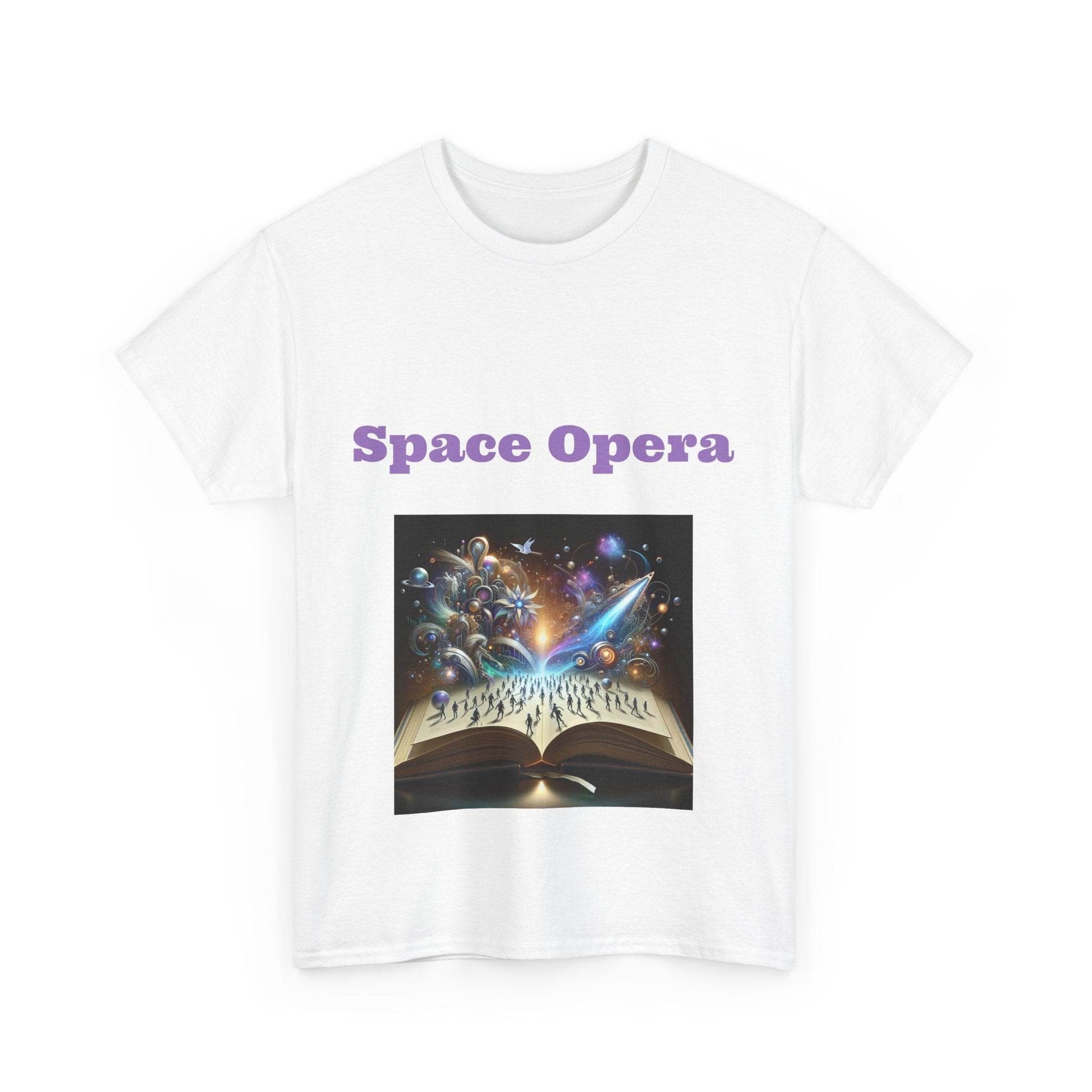 Space Opera - Unisex Heavy Cotton Tee - Sci-Fi Books - The Dreamer's Bookshop.
