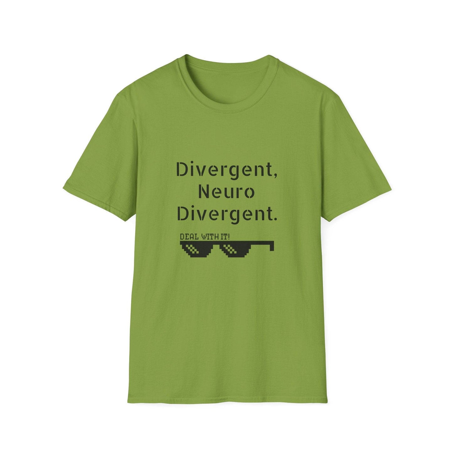 Divergent Neuro T-Shirt - Unisex Softstyle Tee for Neurodivergent Pride - The Dreamer's Bookshop.