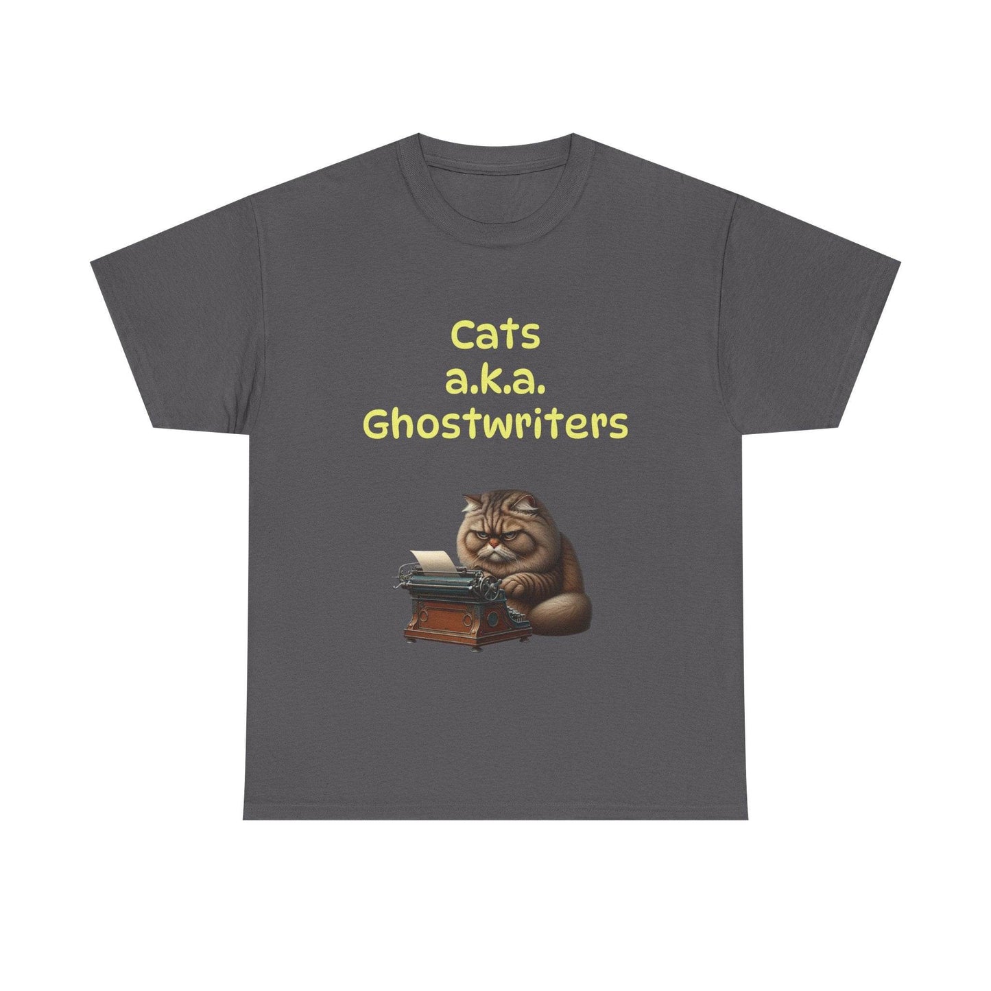 Cats Ghostwriters - A Unisex Heavy Cotton Tee - Perfect for Book Lovers - The Dreamer's Bookshop.