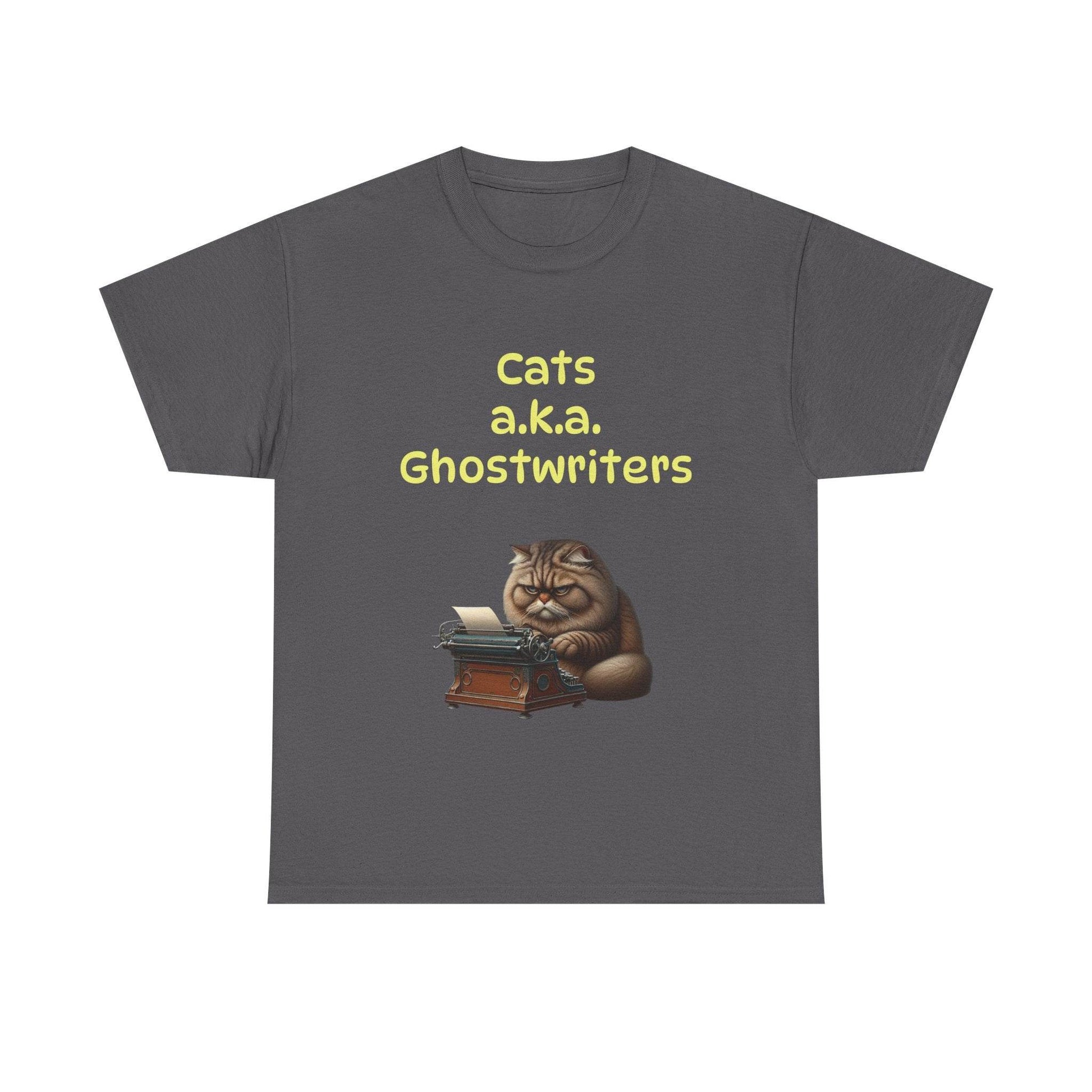 Cats Ghostwriters - A Unisex Heavy Cotton Tee - Perfect for Book Lovers - The Dreamer's Bookshop.