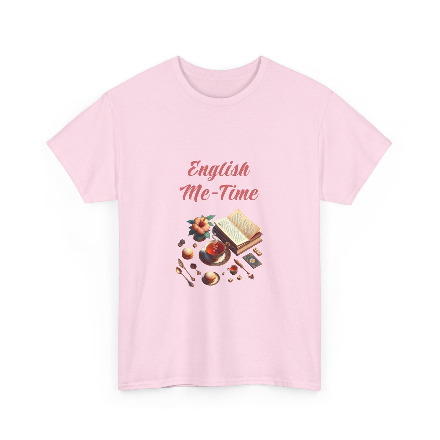 Book Lover's Unisex Heavy Cotton Tee - "Me-Time" - The Dreamer's Bookshop.
