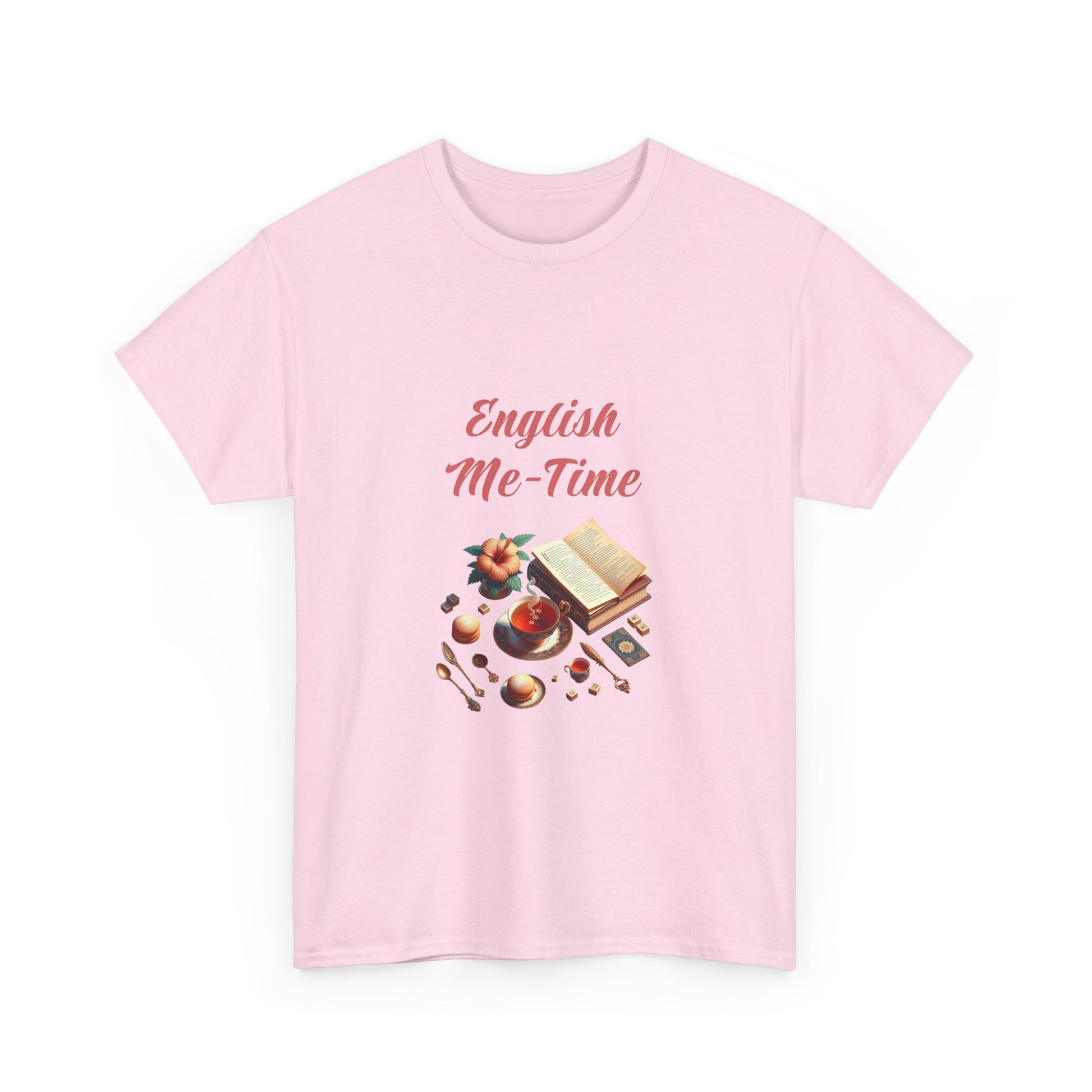 Book Lover's Unisex Heavy Cotton Tee - "Me-Time" - The Dreamer's Bookshop.