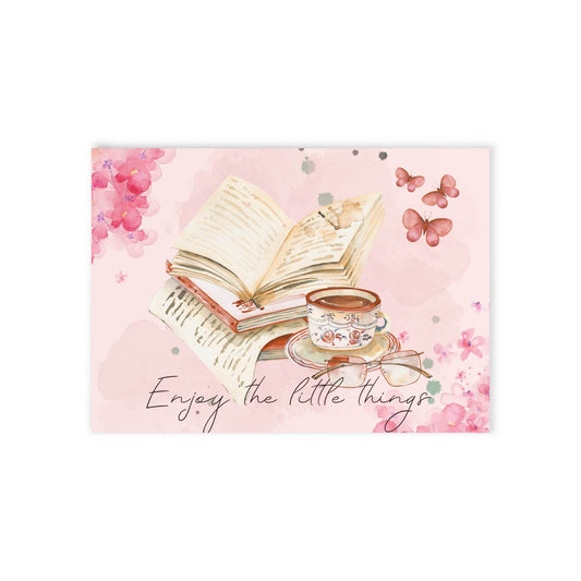 The Dreamer's Bookshop "Bookworm" Enjoy the Little Things Card - The Dreamer's Bookshop.